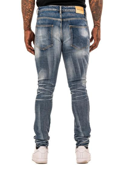 ESNTL LAB JEANS "CIRRUS" DARK BLUE WASH