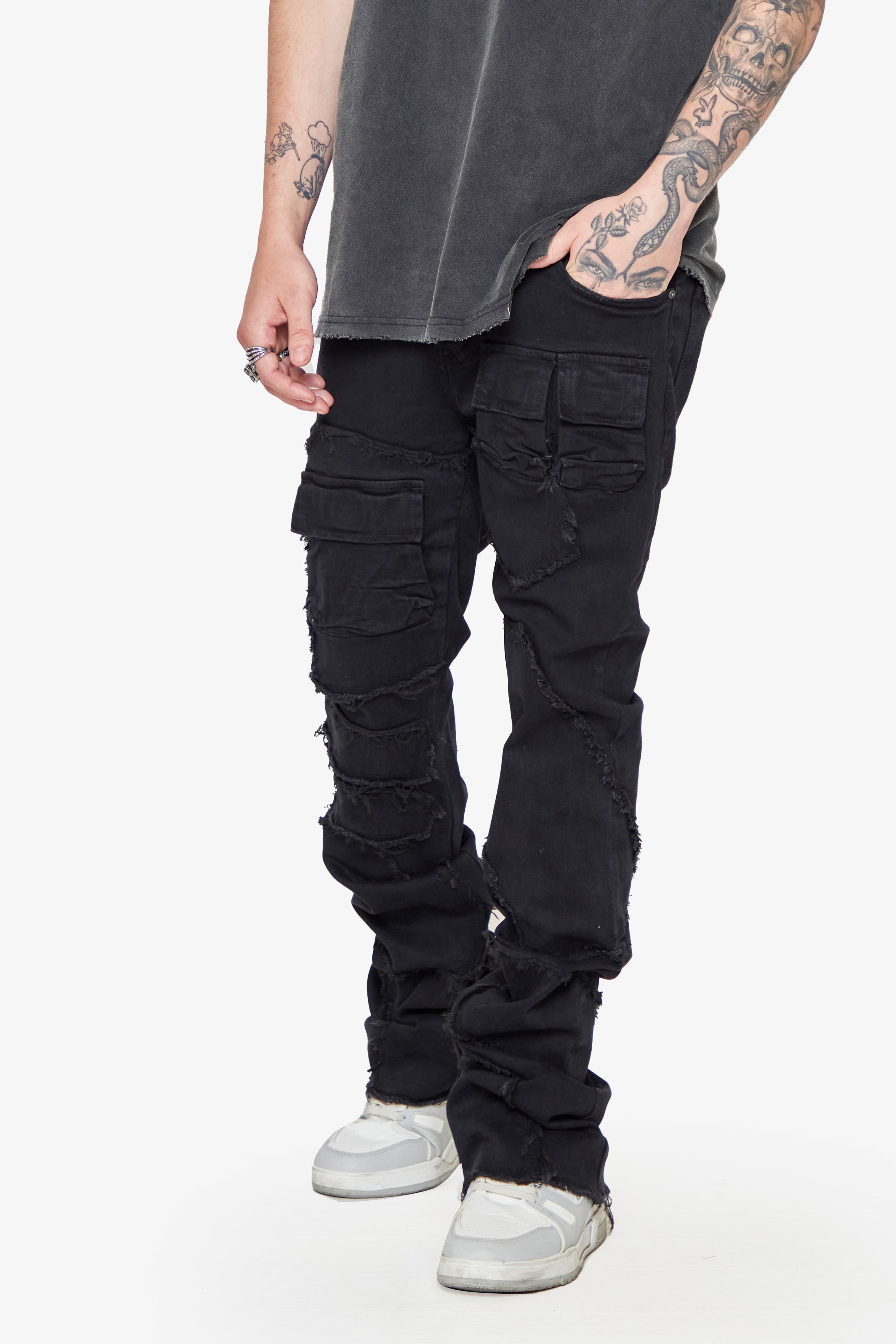 ESNTL LAB JEANS "REAPER" BLACK