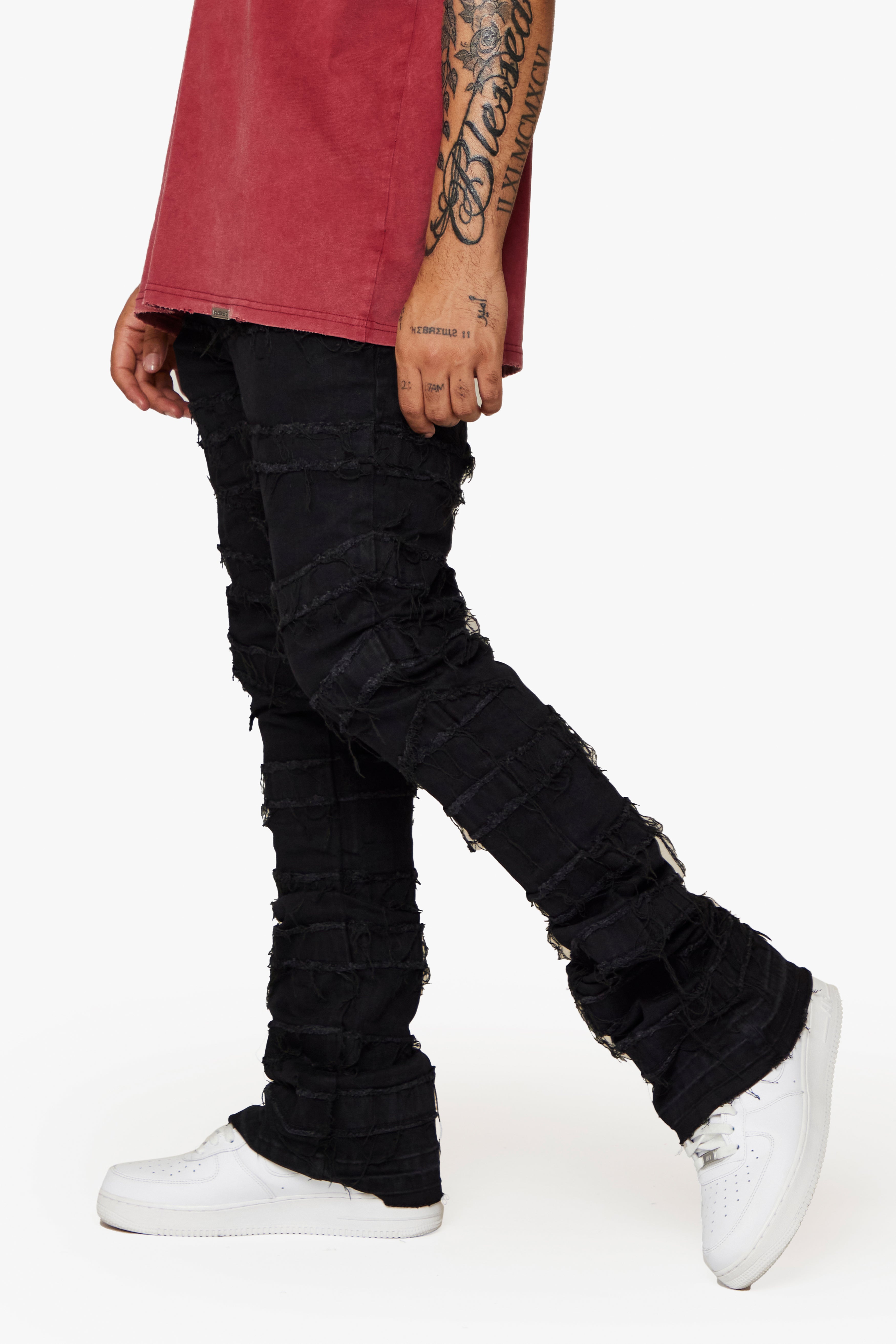 ESNTL LAB JEANS "ROGAN" BLACK