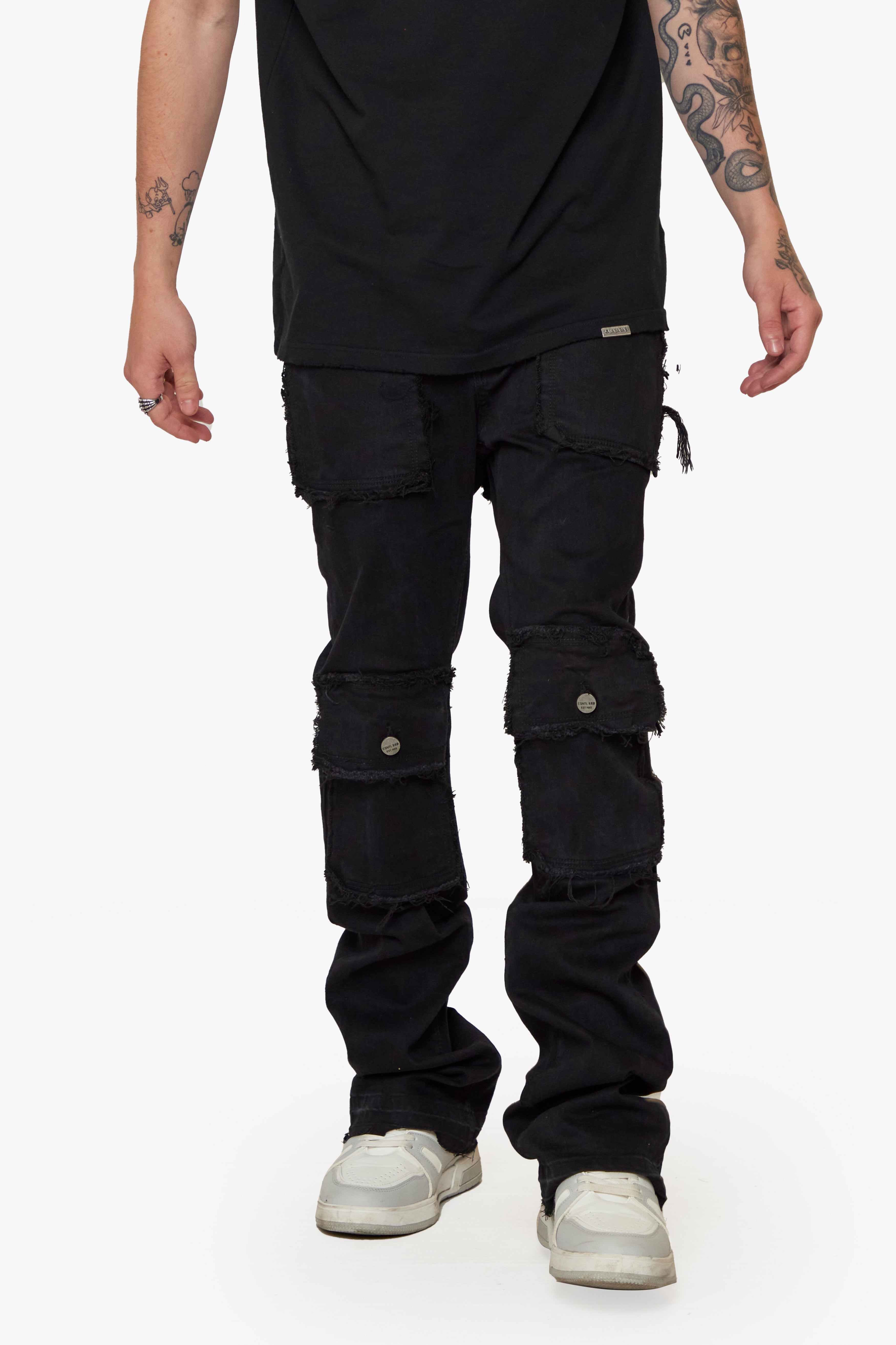 ESNTL LAB JEANS "BANDIT" BLACK