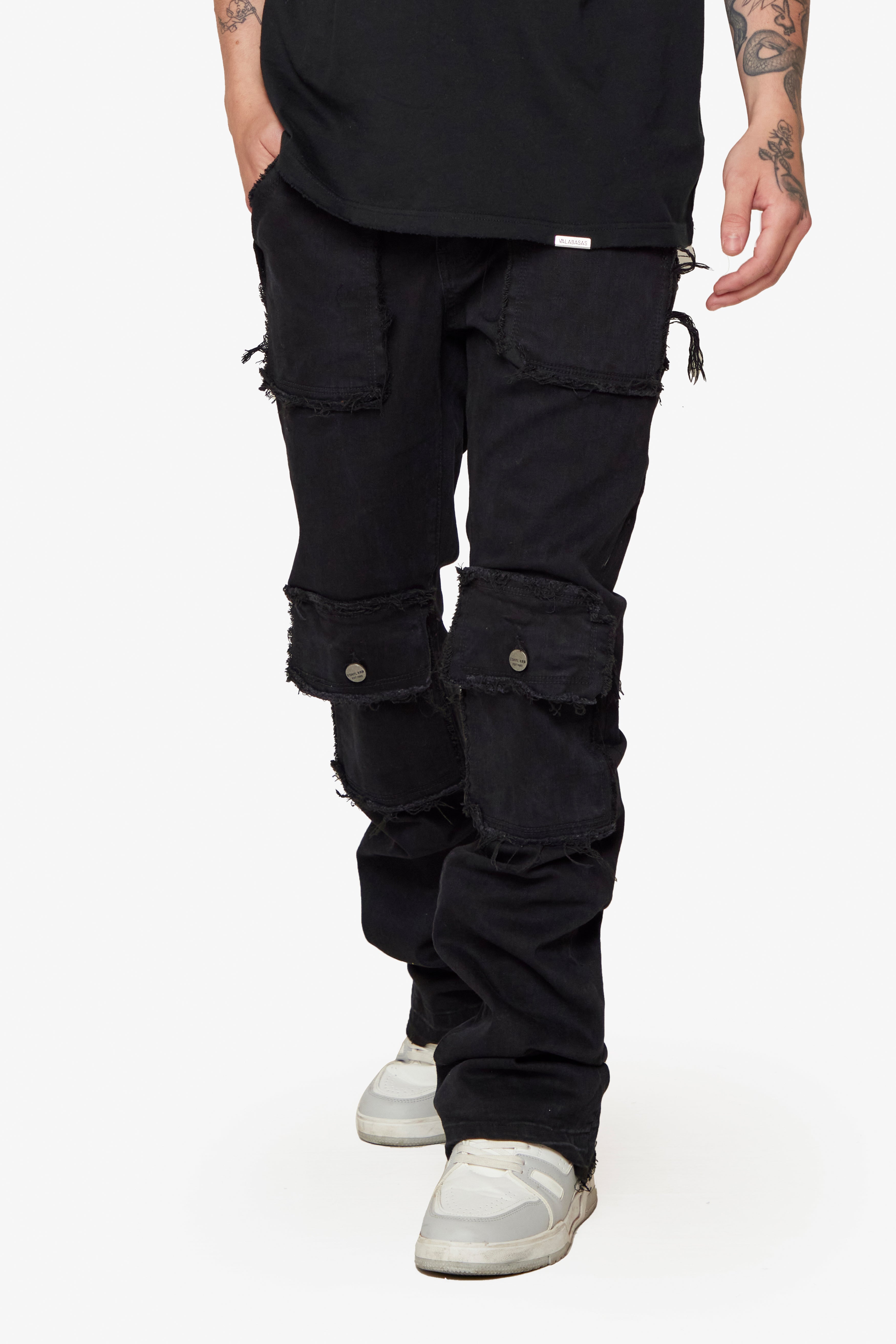 ESNTL LAB JEANS "BANDIT" BLACK