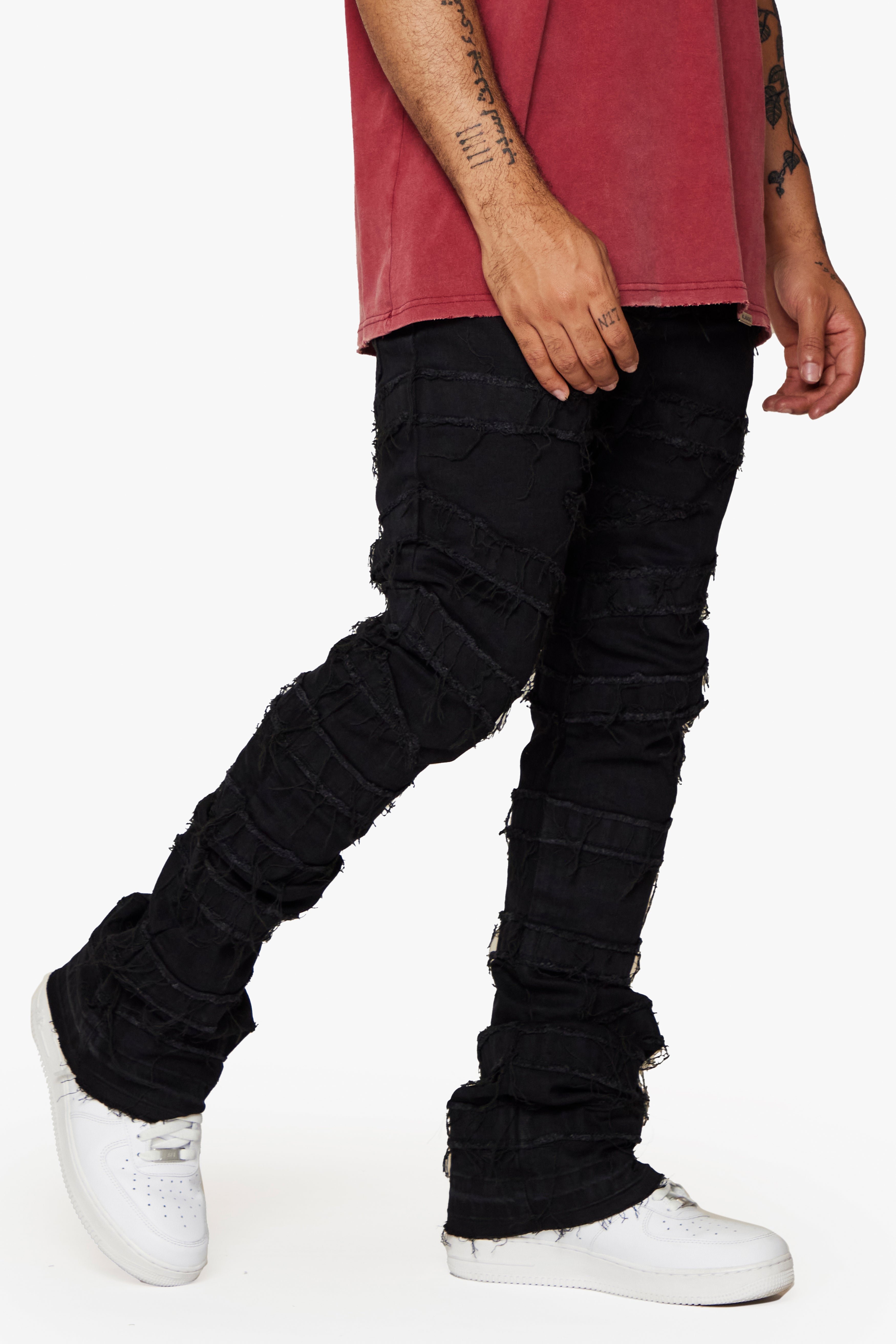 ESNTL LAB JEANS "ROGAN" BLACK