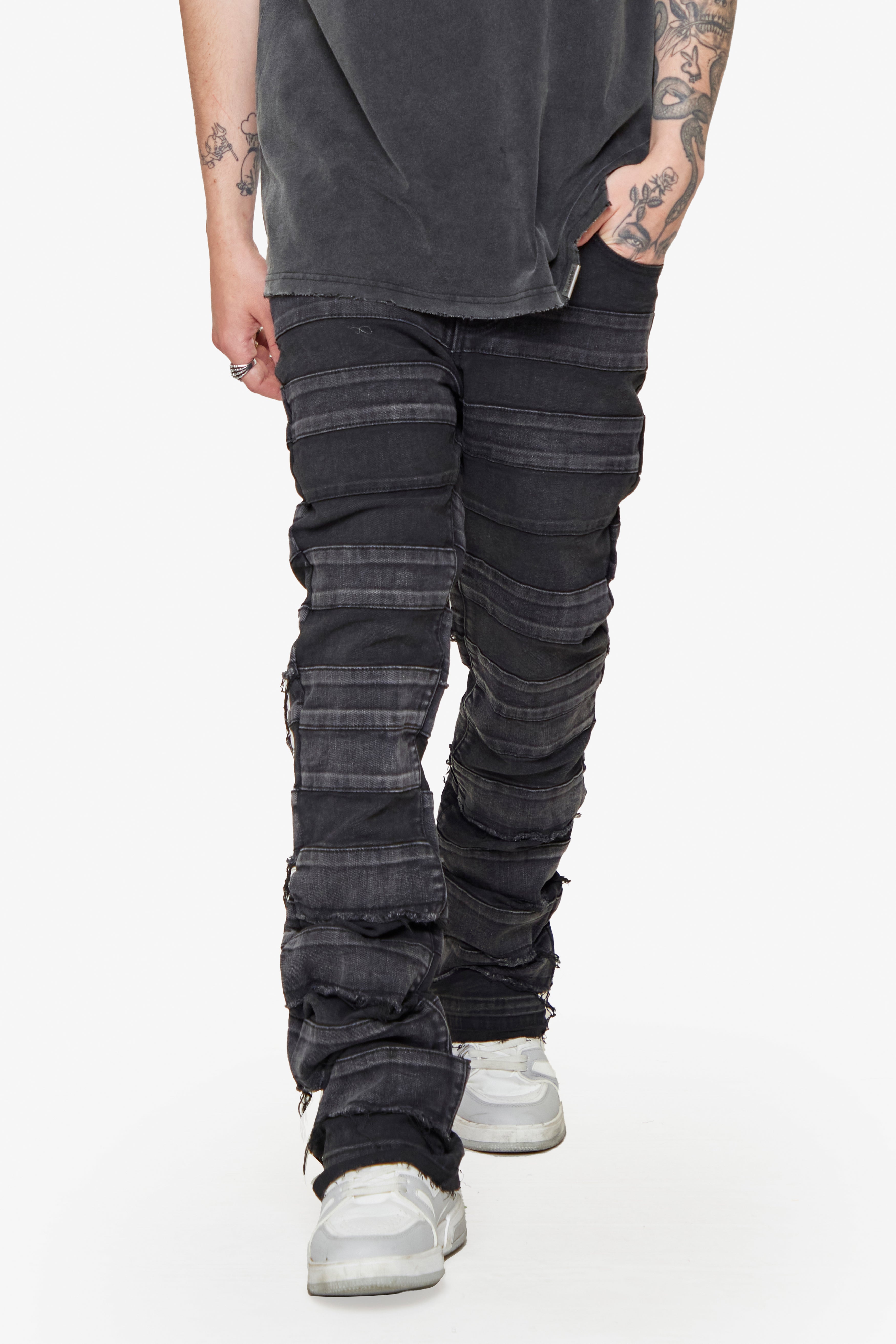 ESNTL LAB JEANS "REPLICA" GREY WASH
