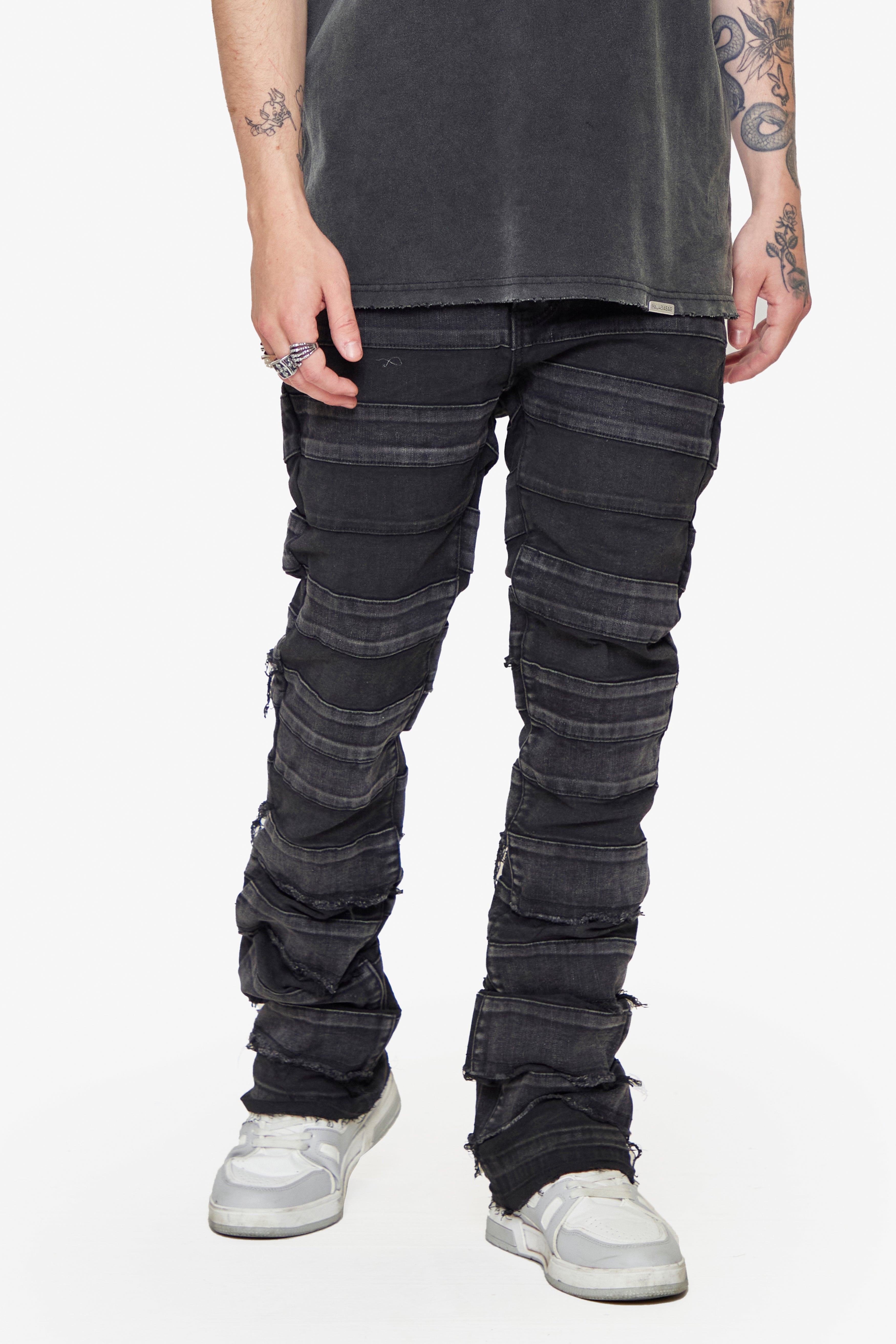 ESNTL LAB JEANS "REPLICA" GREY WASH