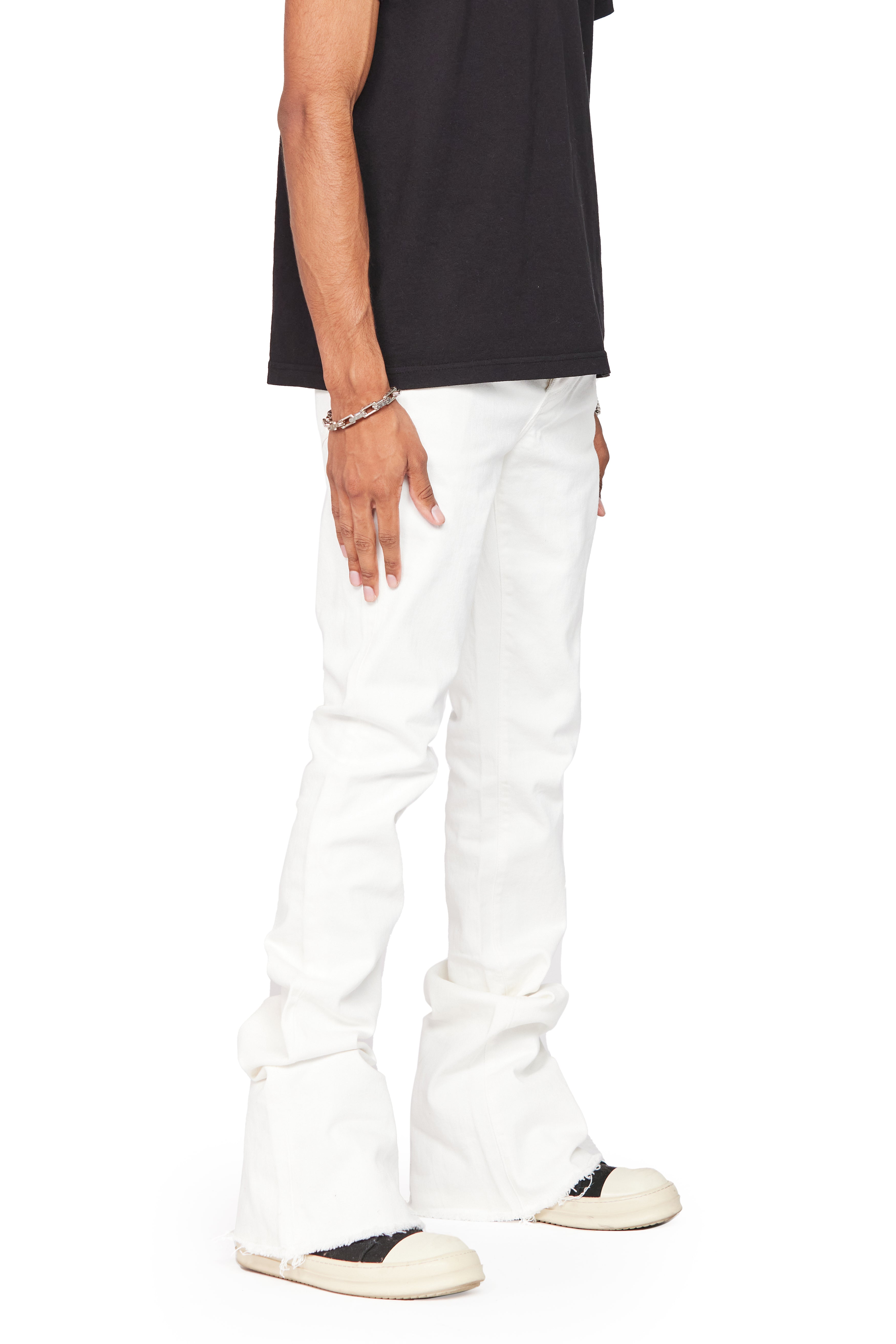 ESNTL LAB SUPER STACKED "ESNTL CORE" WHITE