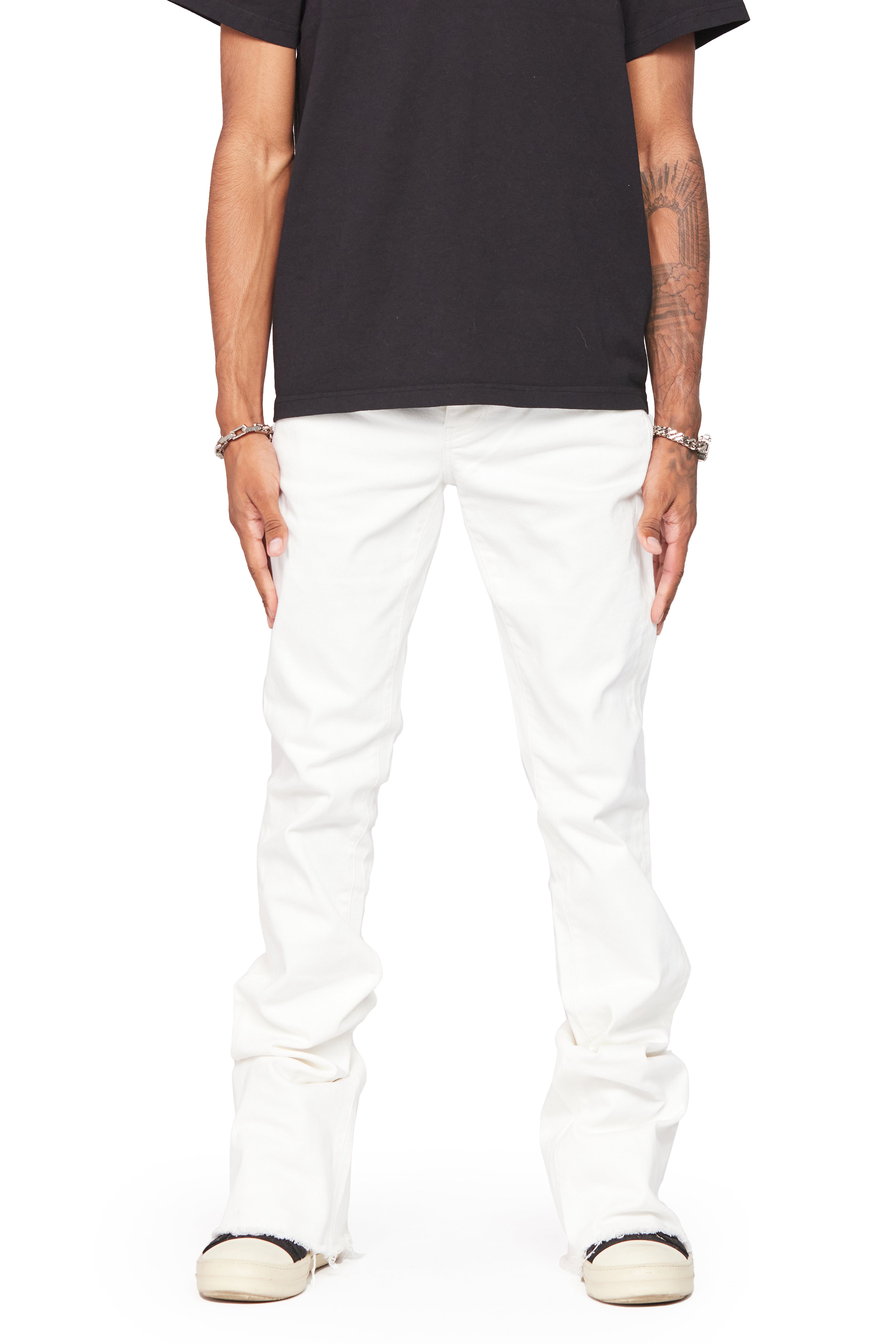 ESNTL LAB SUPER STACKED "ESNTL CORE" WHITE