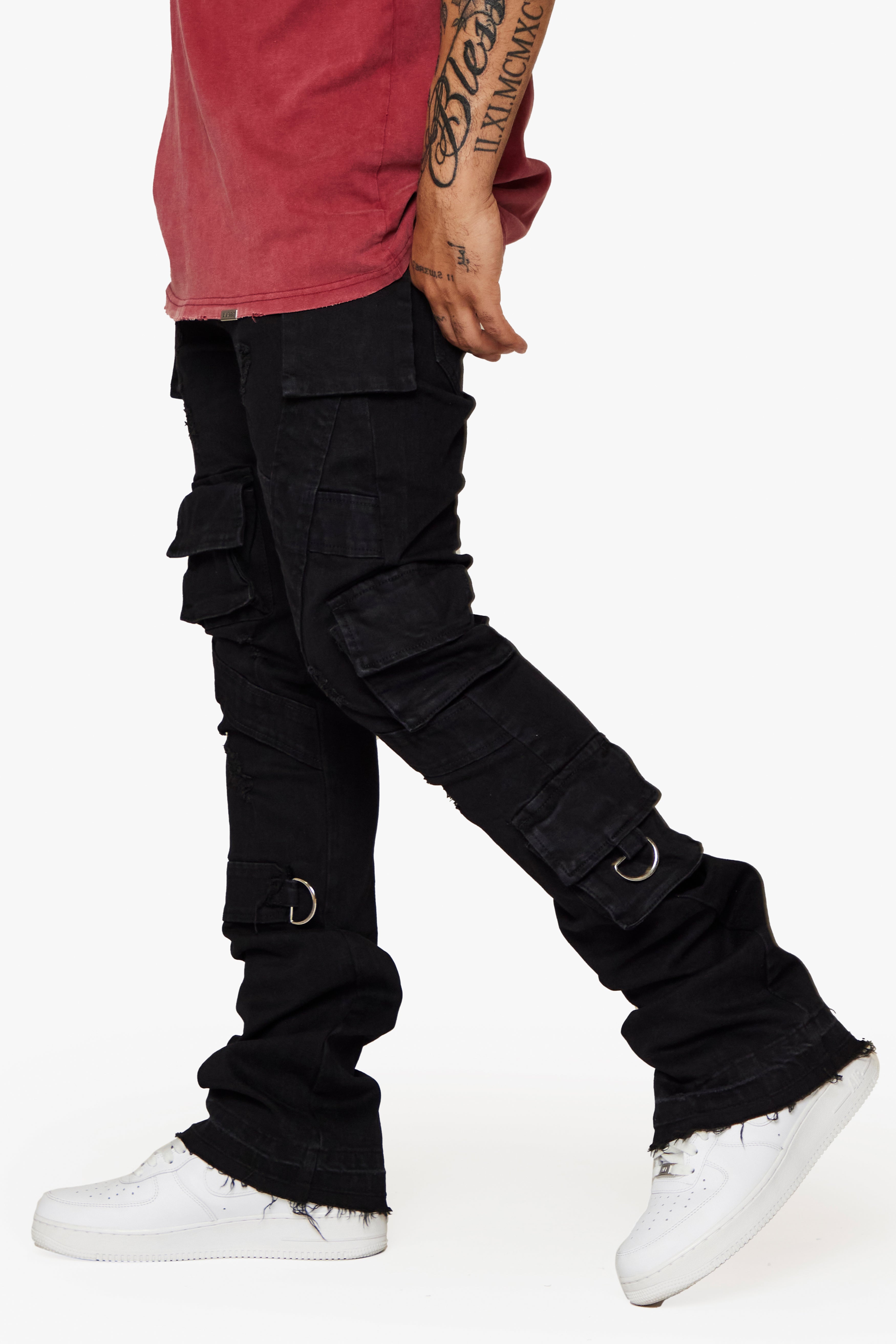 ESNTL LAB STACKED "E.L COMANDO" BLACK