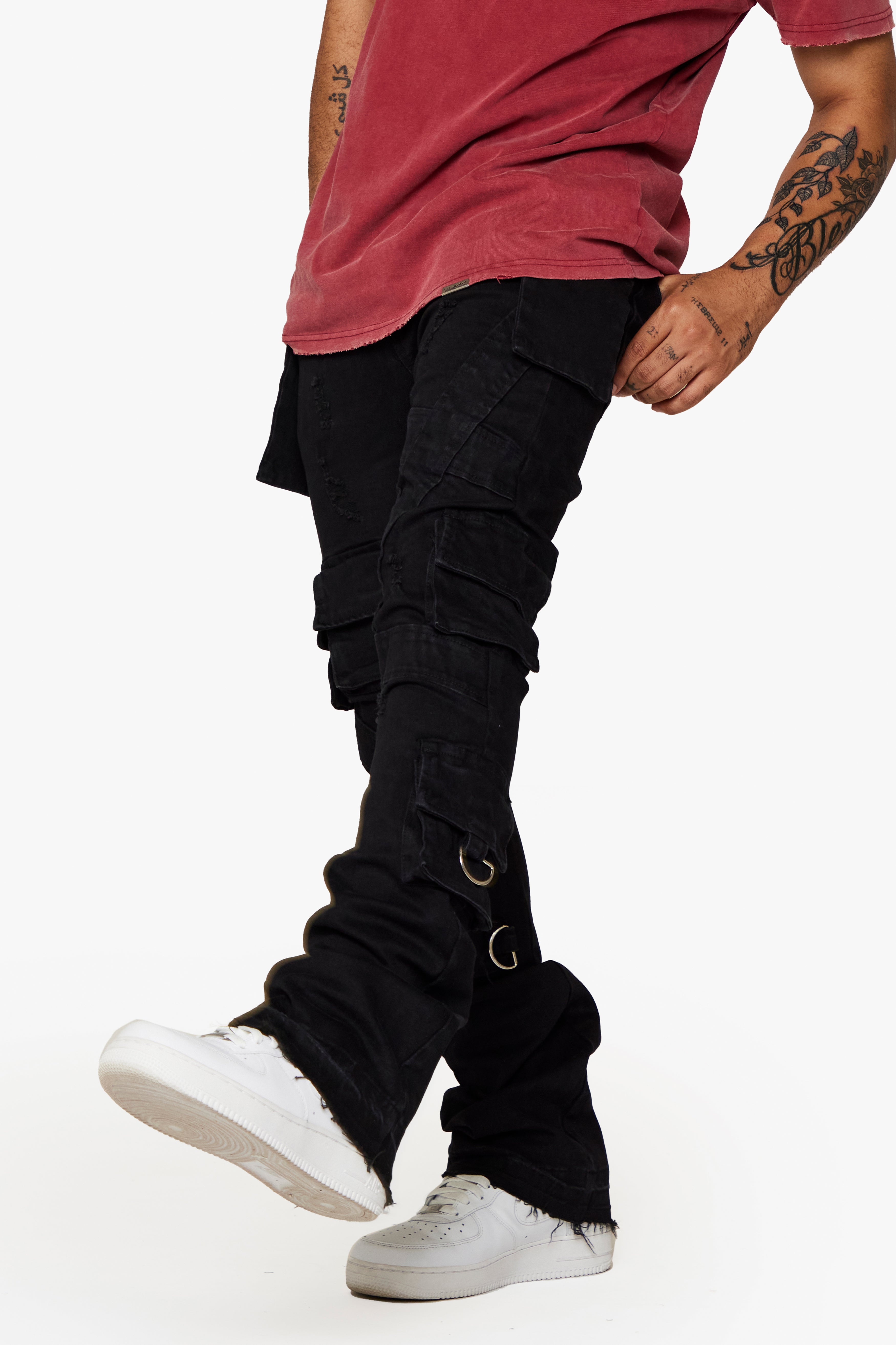 ESNTL LAB STACKED "E.L COMANDO" BLACK