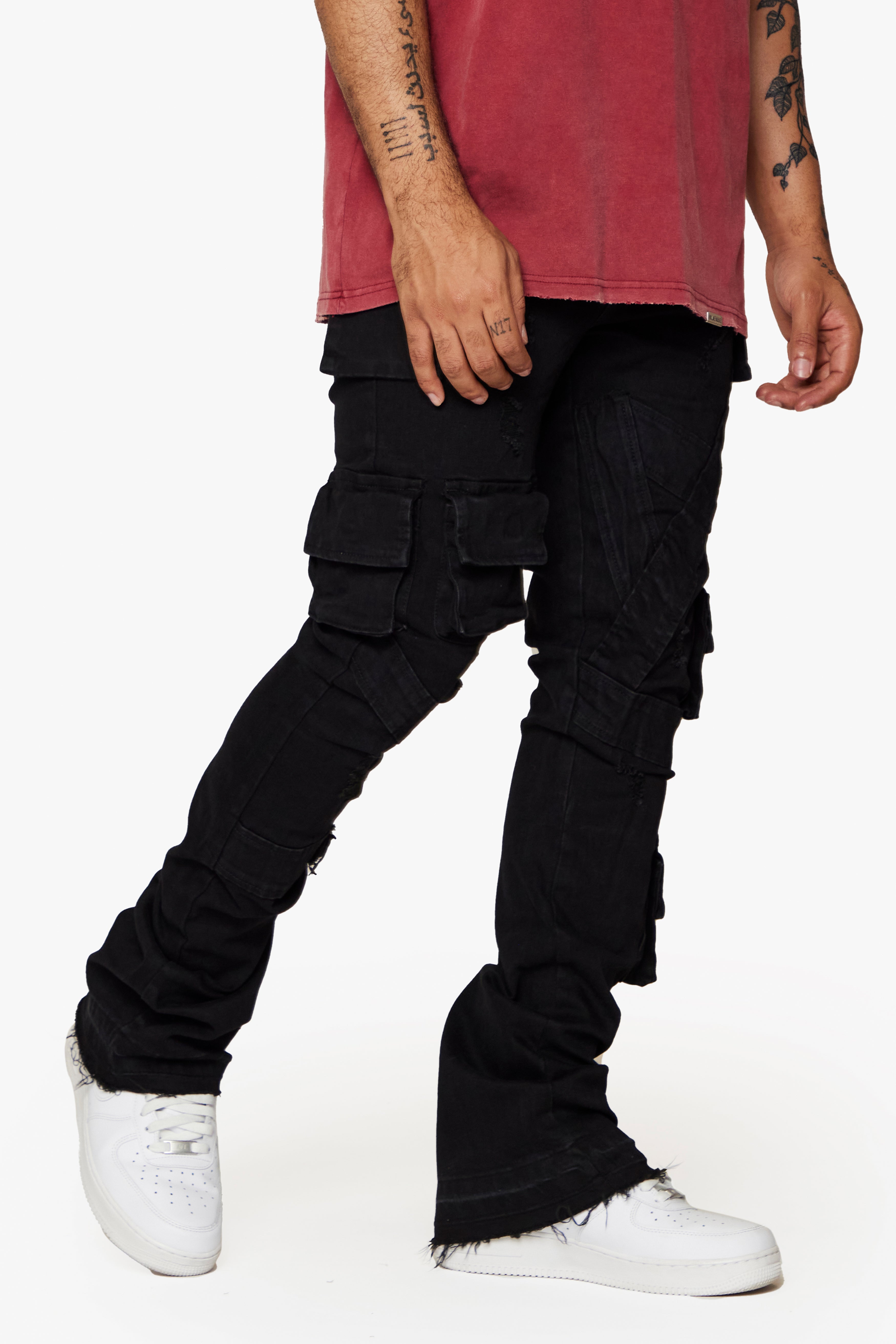 ESNTL LAB STACKED "E.L COMANDO" BLACK