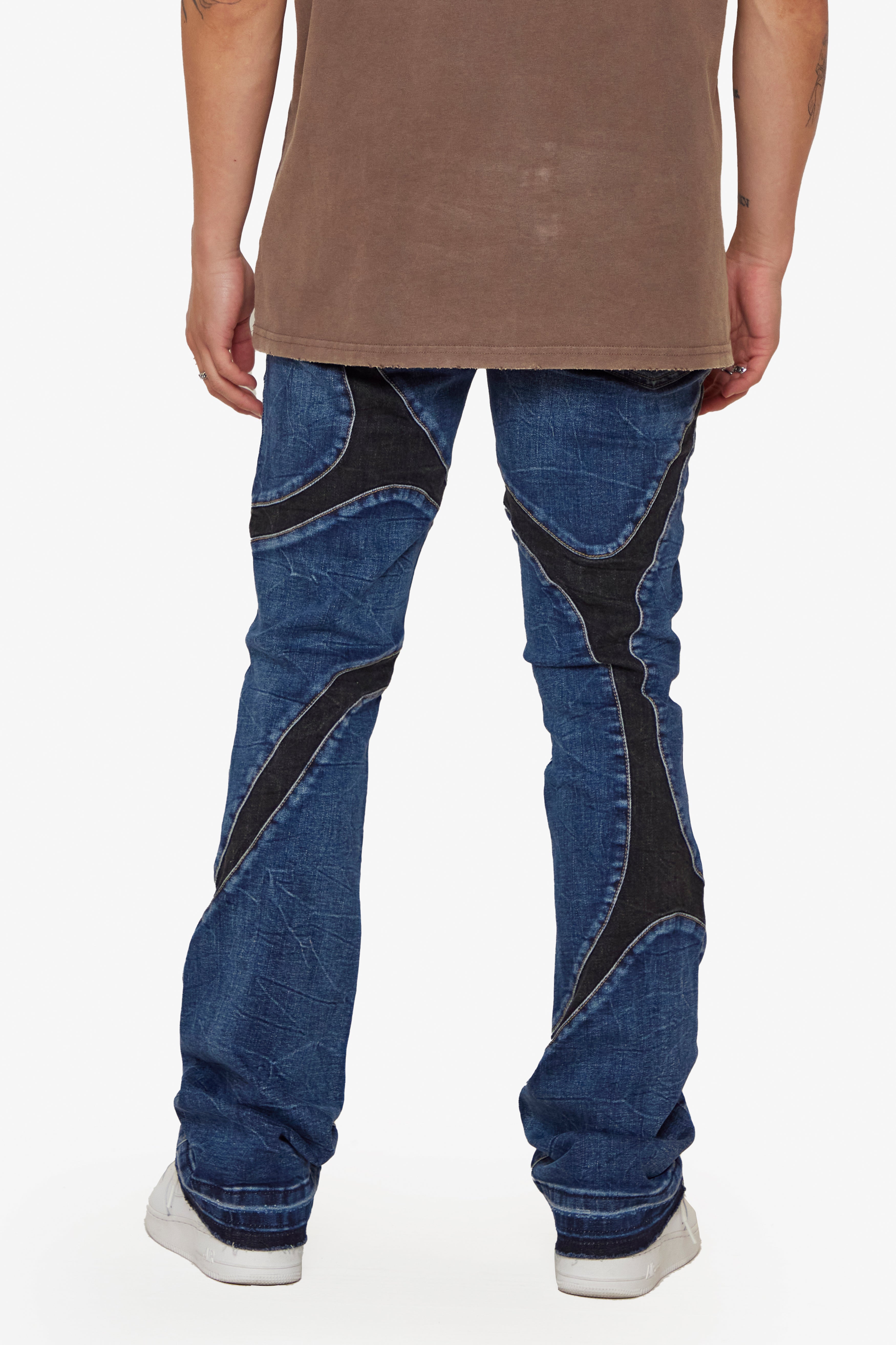 ESNTL LAB STACKED "ASHEB" BLUE WASH