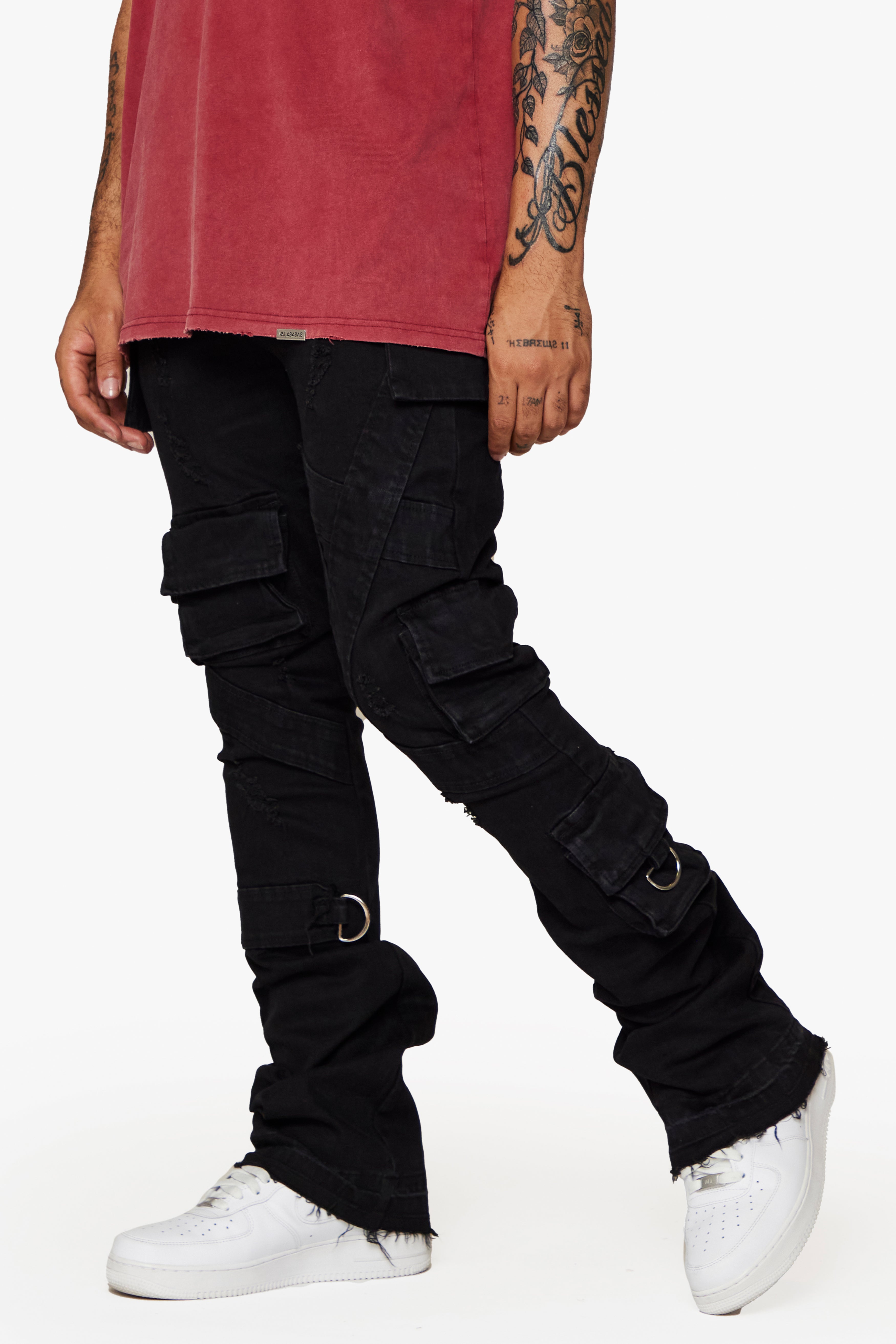 ESNTL LAB STACKED "E.L COMANDO" BLACK