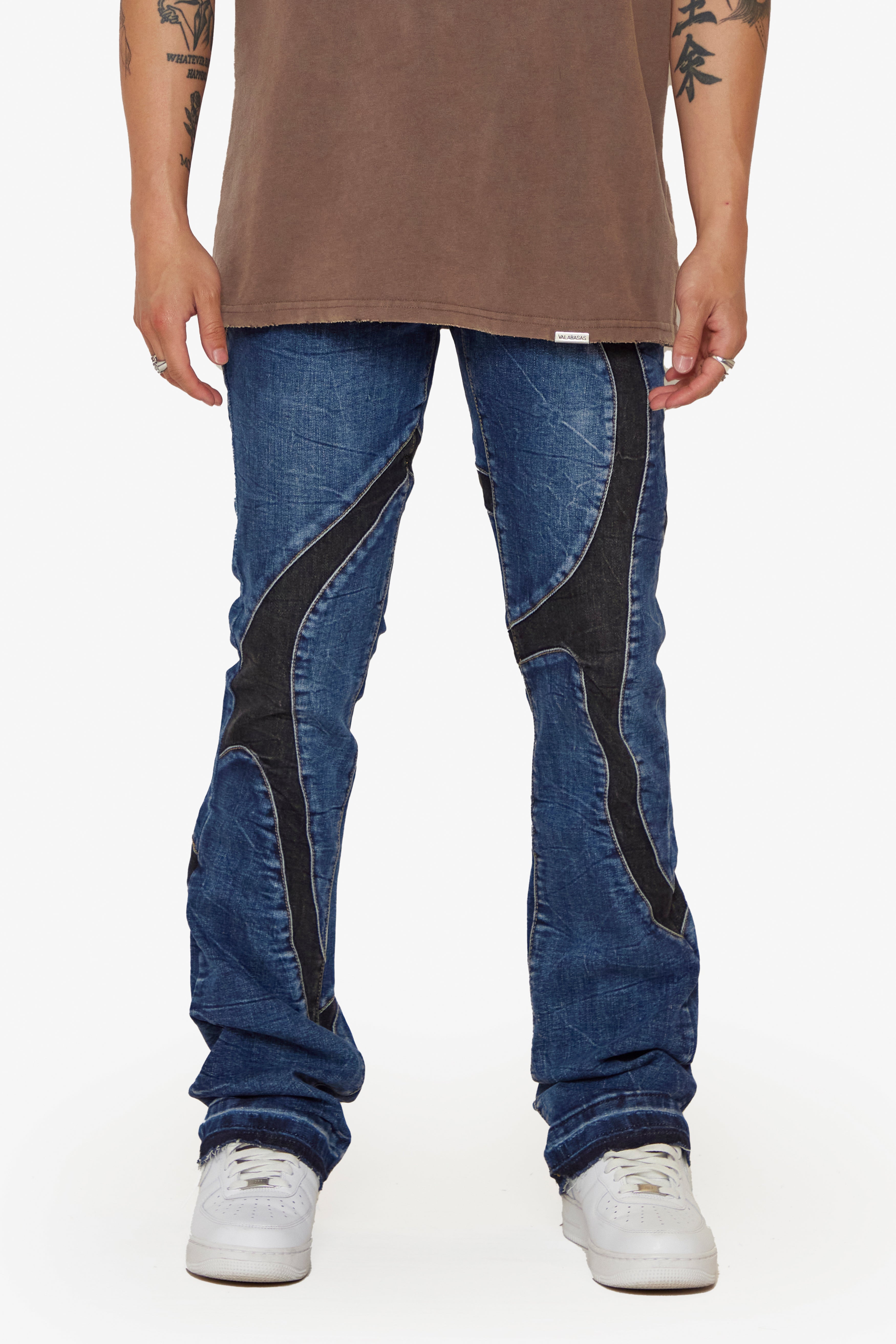 ESNTL LAB STACKED "ASHEB" BLUE WASH