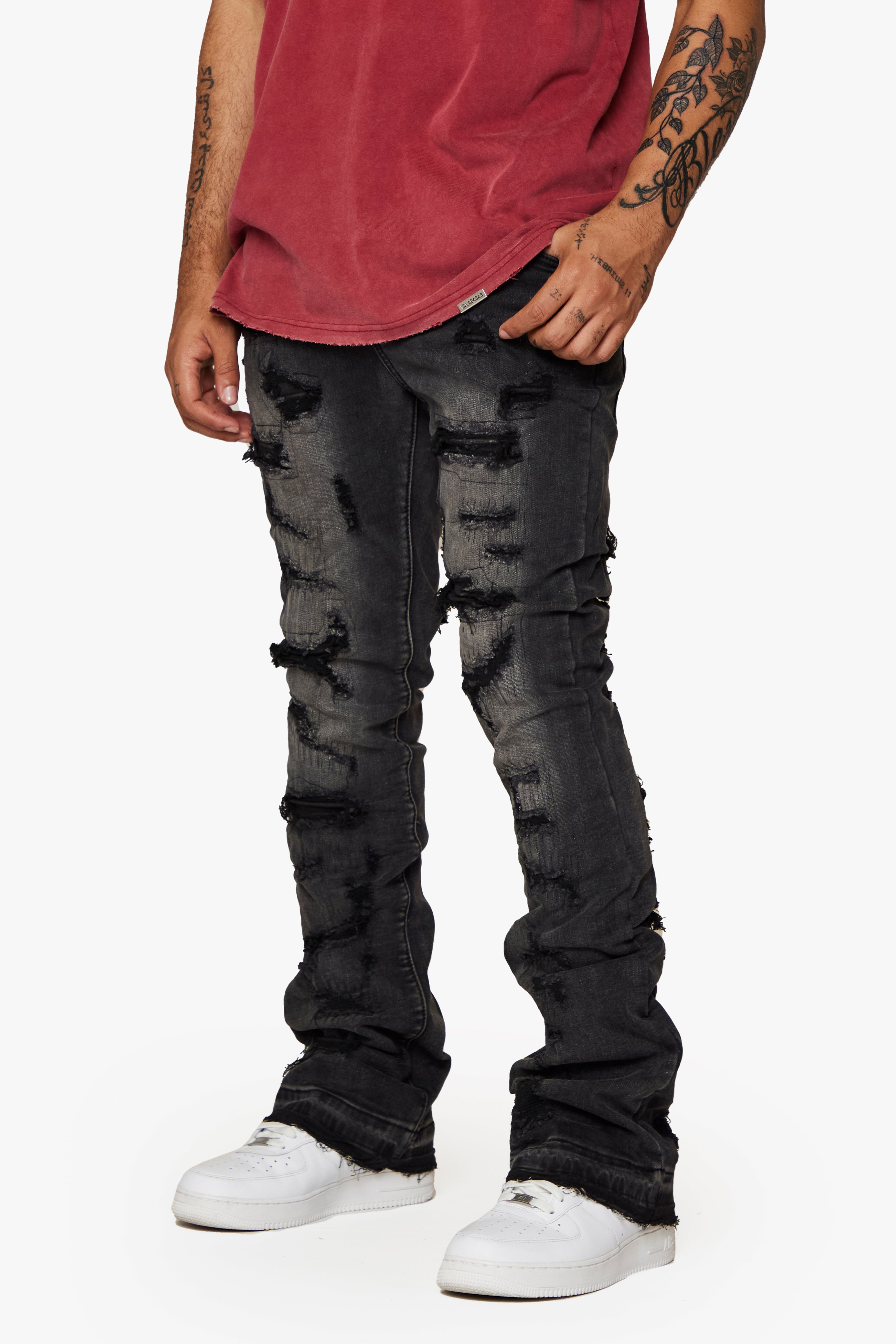 ESNTL LAB JEANS "SPARROW" BLACK WASH
