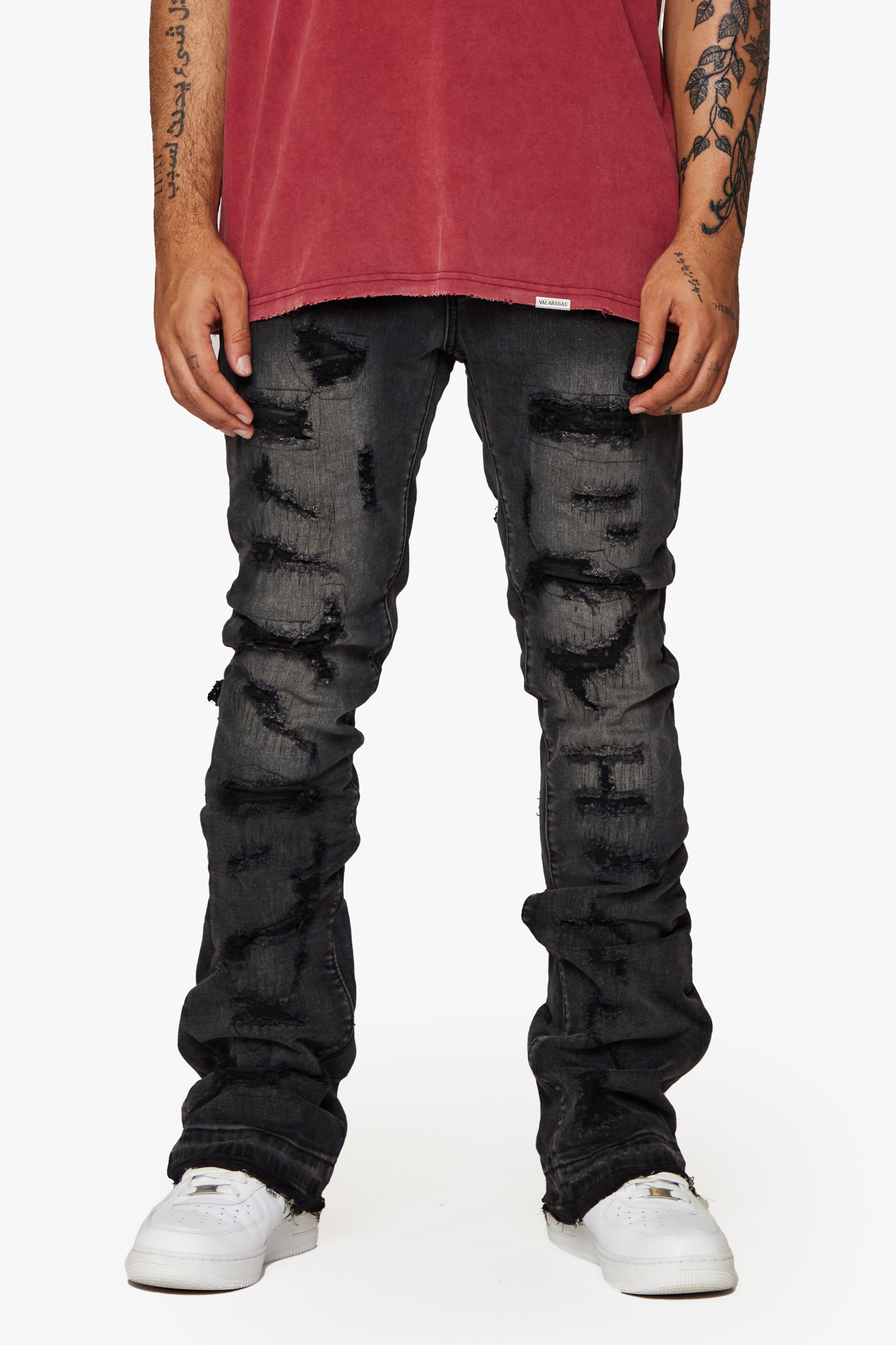 ESNTL LAB JEANS "SPARROW" BLACK WASH