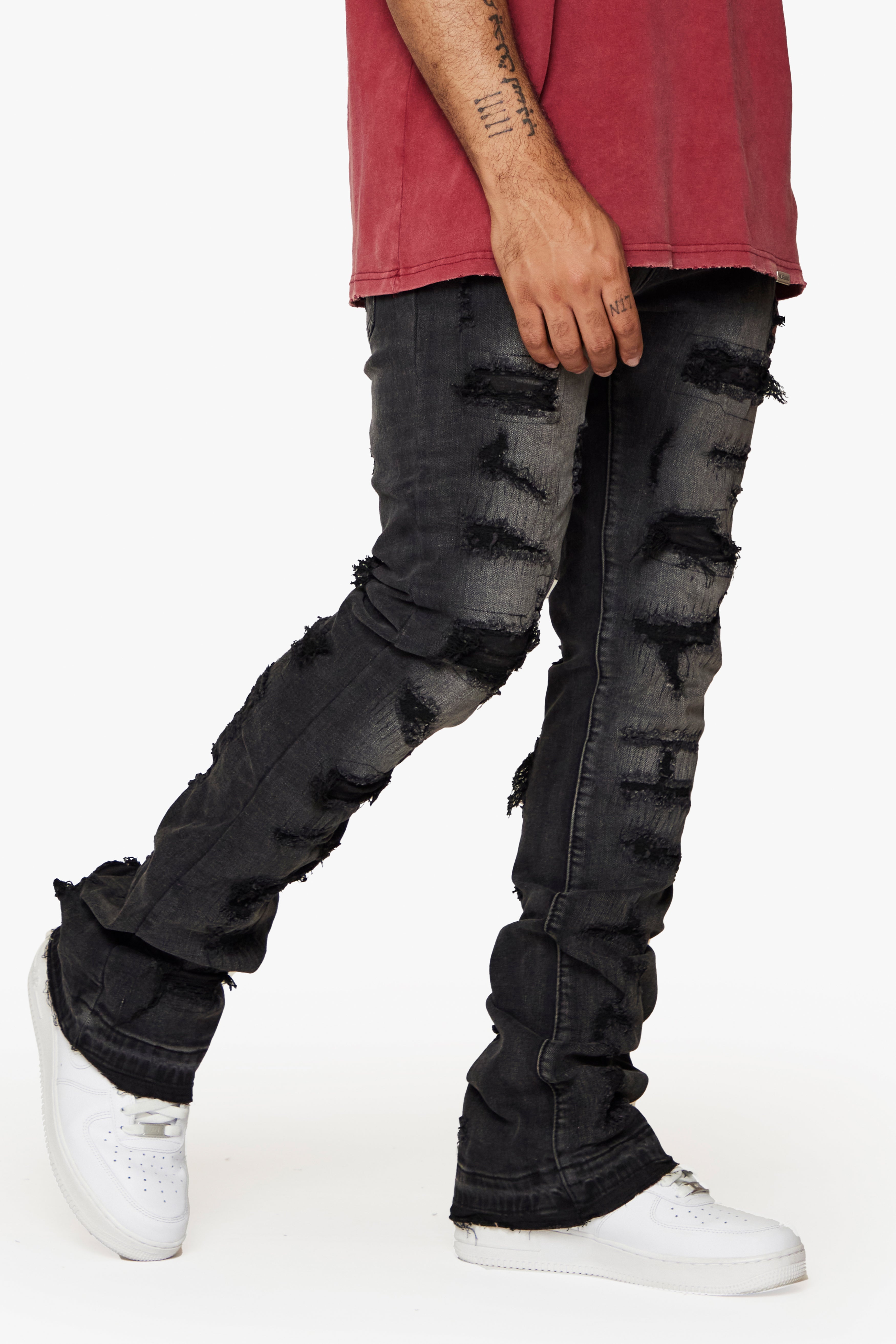 ESNTL LAB JEANS "SPARROW" BLACK WASH