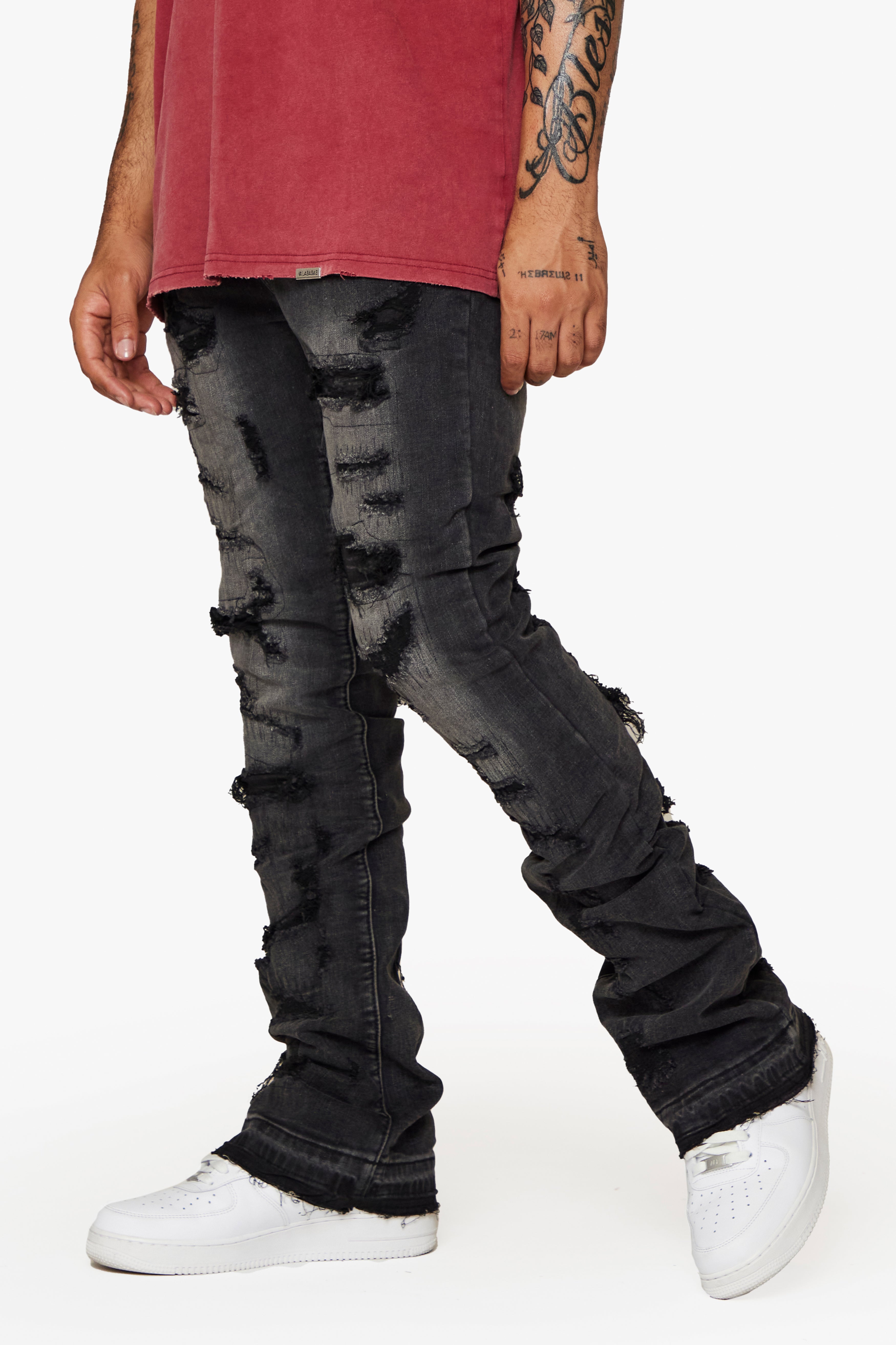 ESNTL LAB JEANS "SPARROW" BLACK WASH