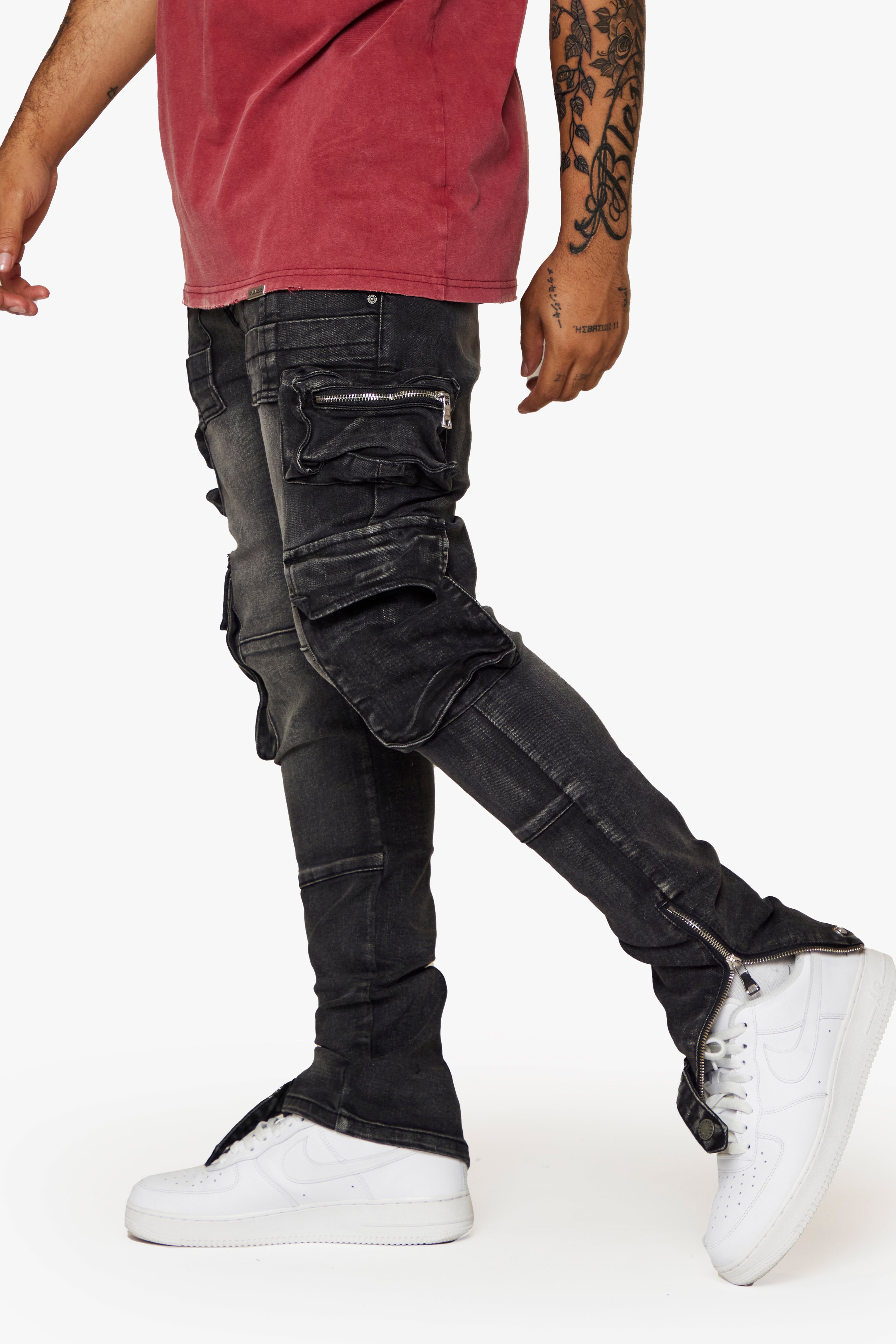 ESNTL LAB STACKED "RYKER" GREY WASH