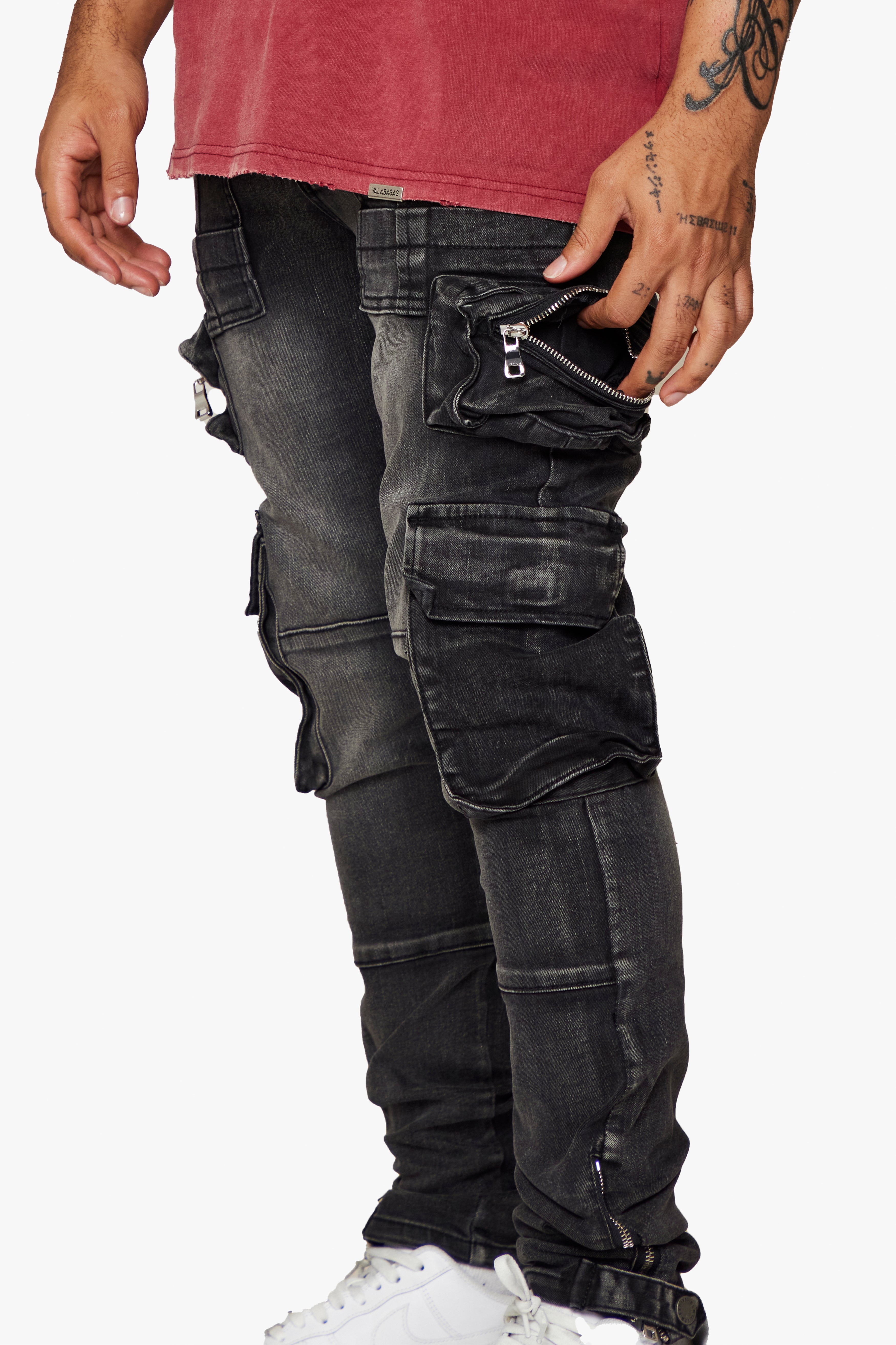 ESNTL LAB STACKED "RYKER" GREY WASH