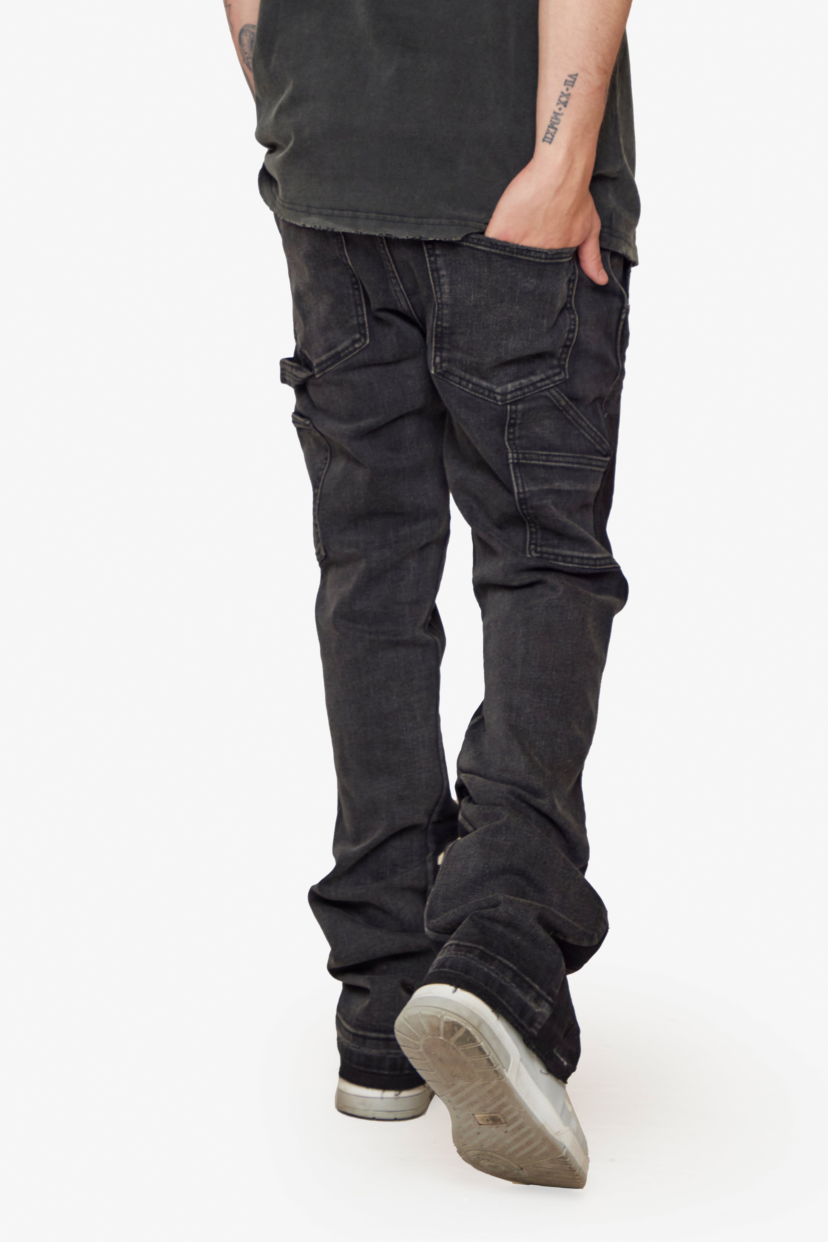 ESNTL LAB STACKED "TAMA" GREY WASH