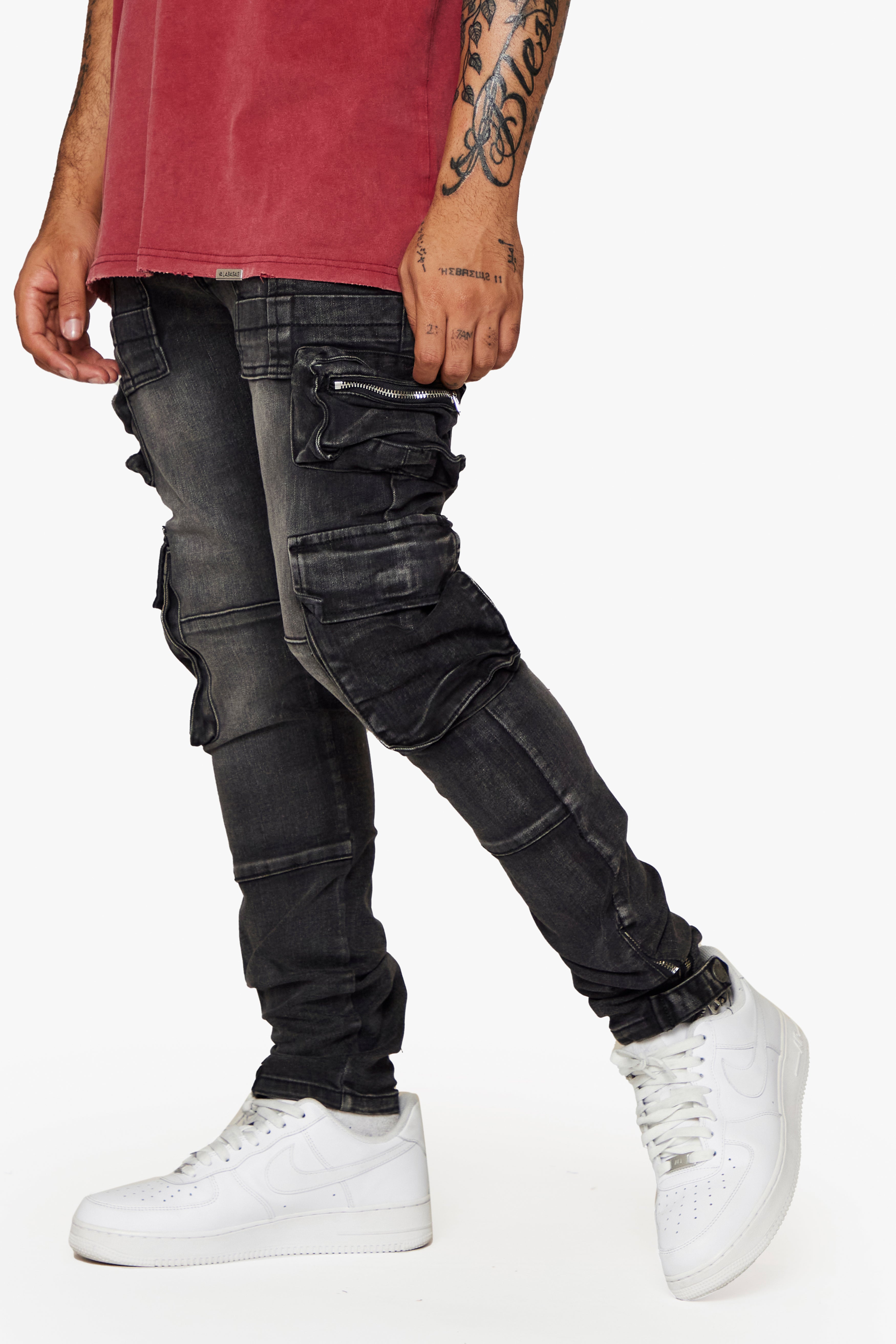 ESNTL LAB STACKED "RYKER" GREY WASH