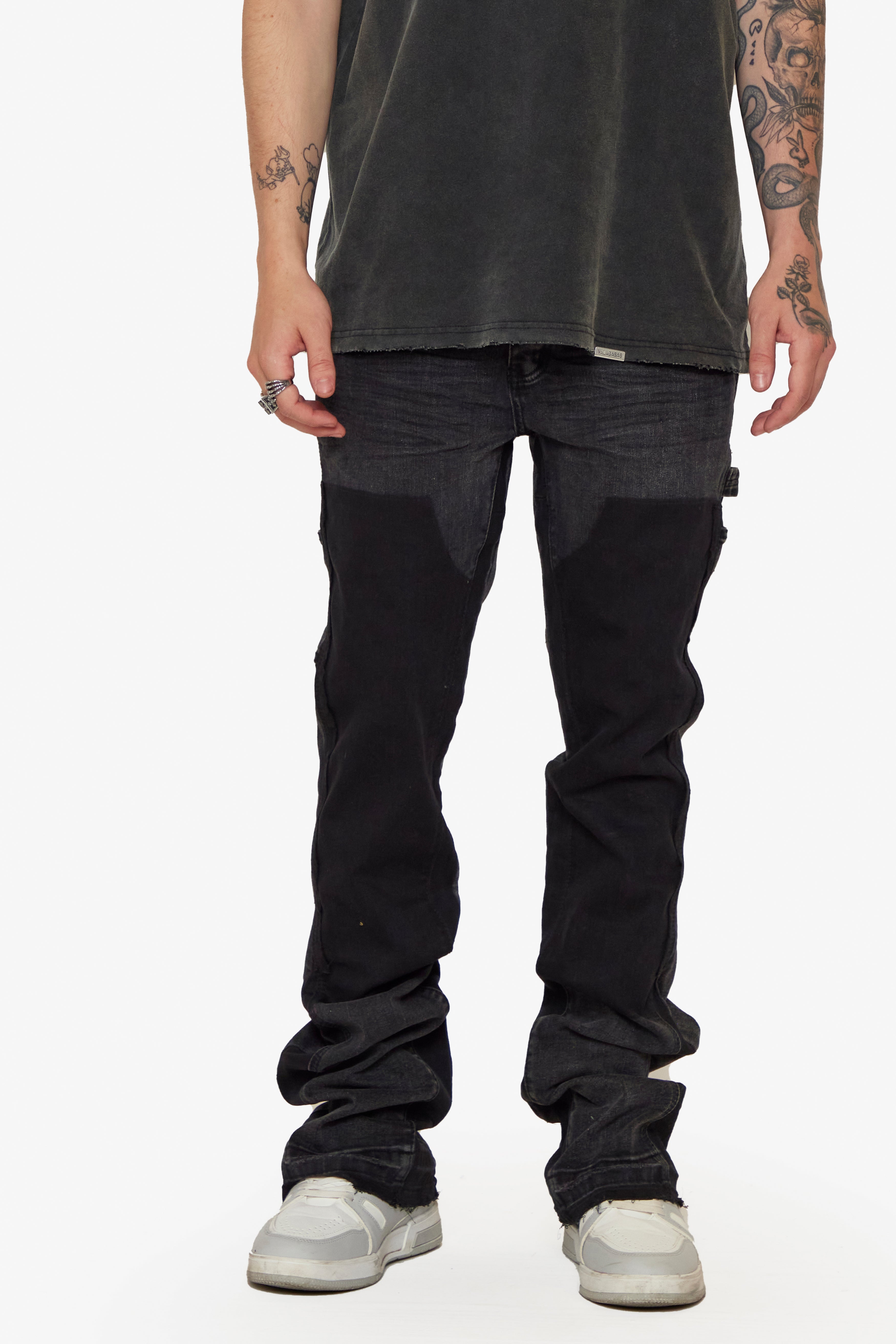 ESNTL LAB STACKED "TAMA" GREY WASH