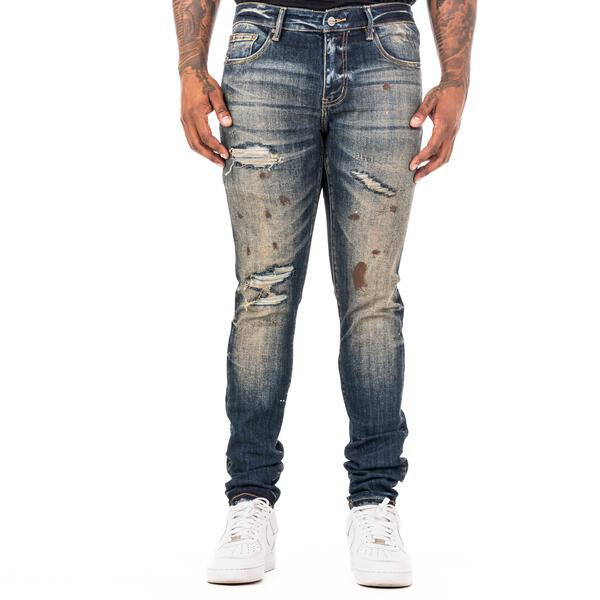 ESNTL LAB JEANS "NADER" VINTAGE BLUE