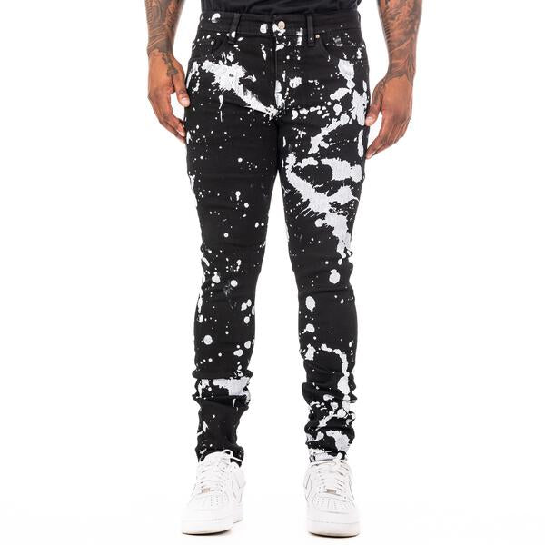 ESNTL LAB JEANS "OREO" BLACK