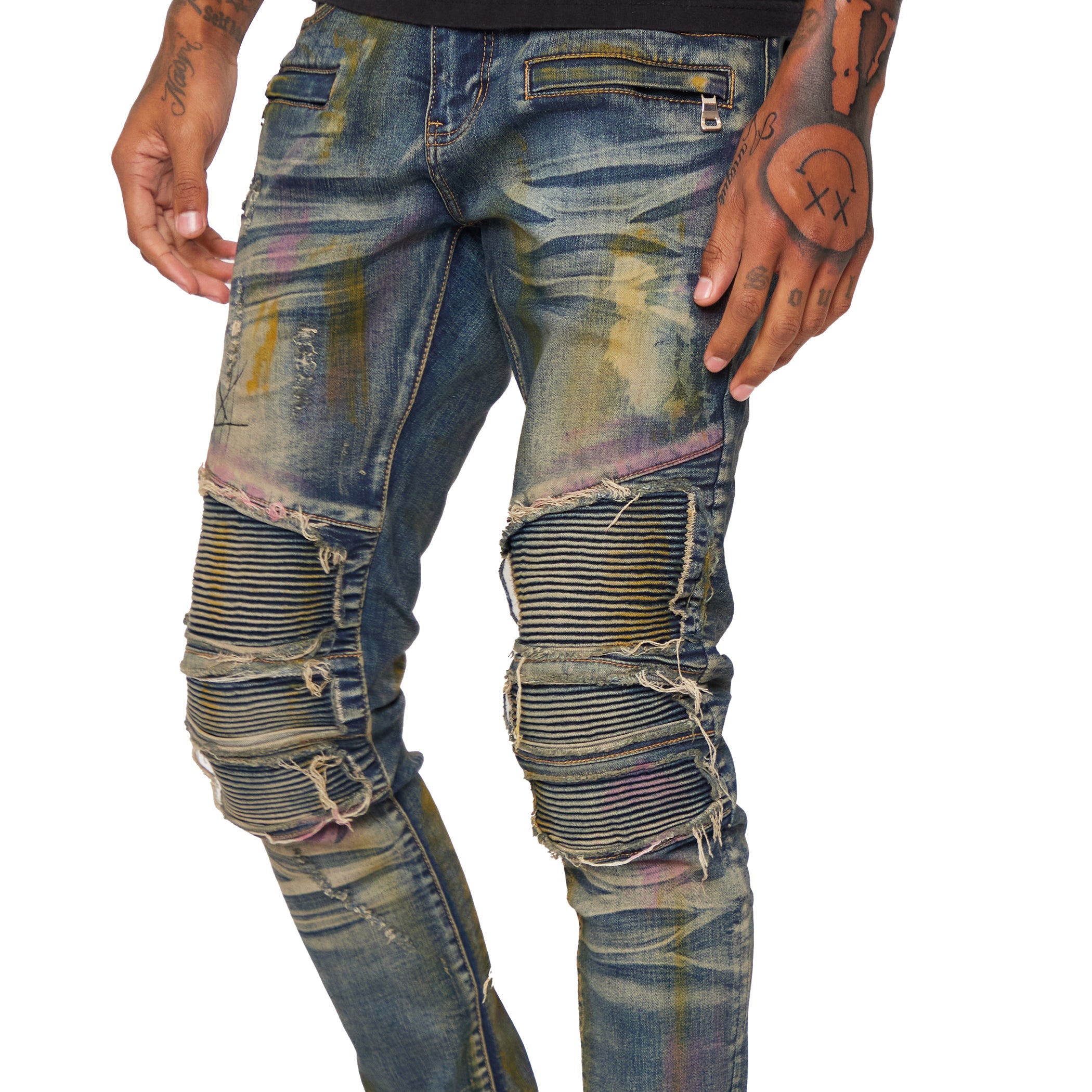 ESNTL LAB JEANS "ALCHEMY" LT.WASH