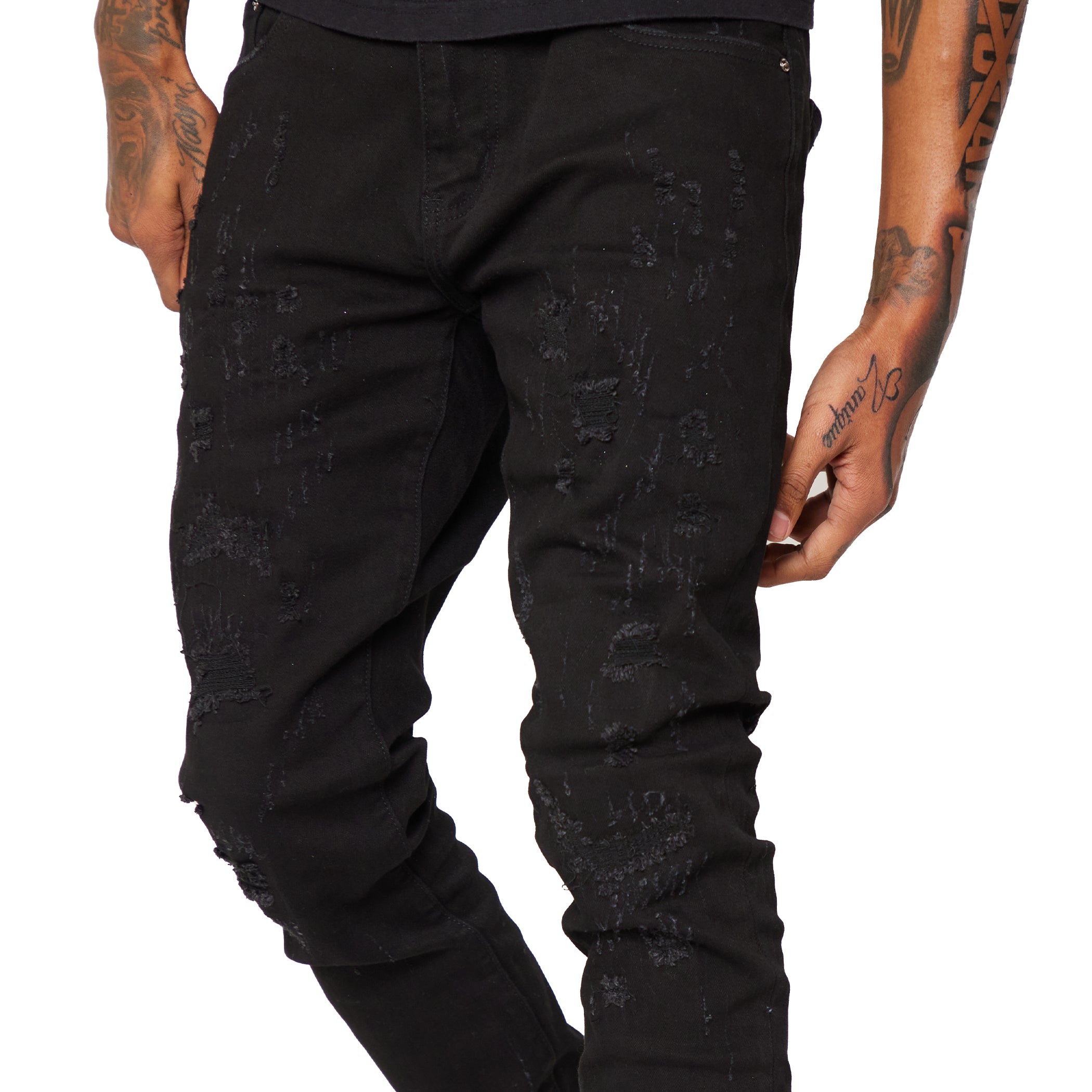ESNTL LAB JEANS "SABER" JET BLACK