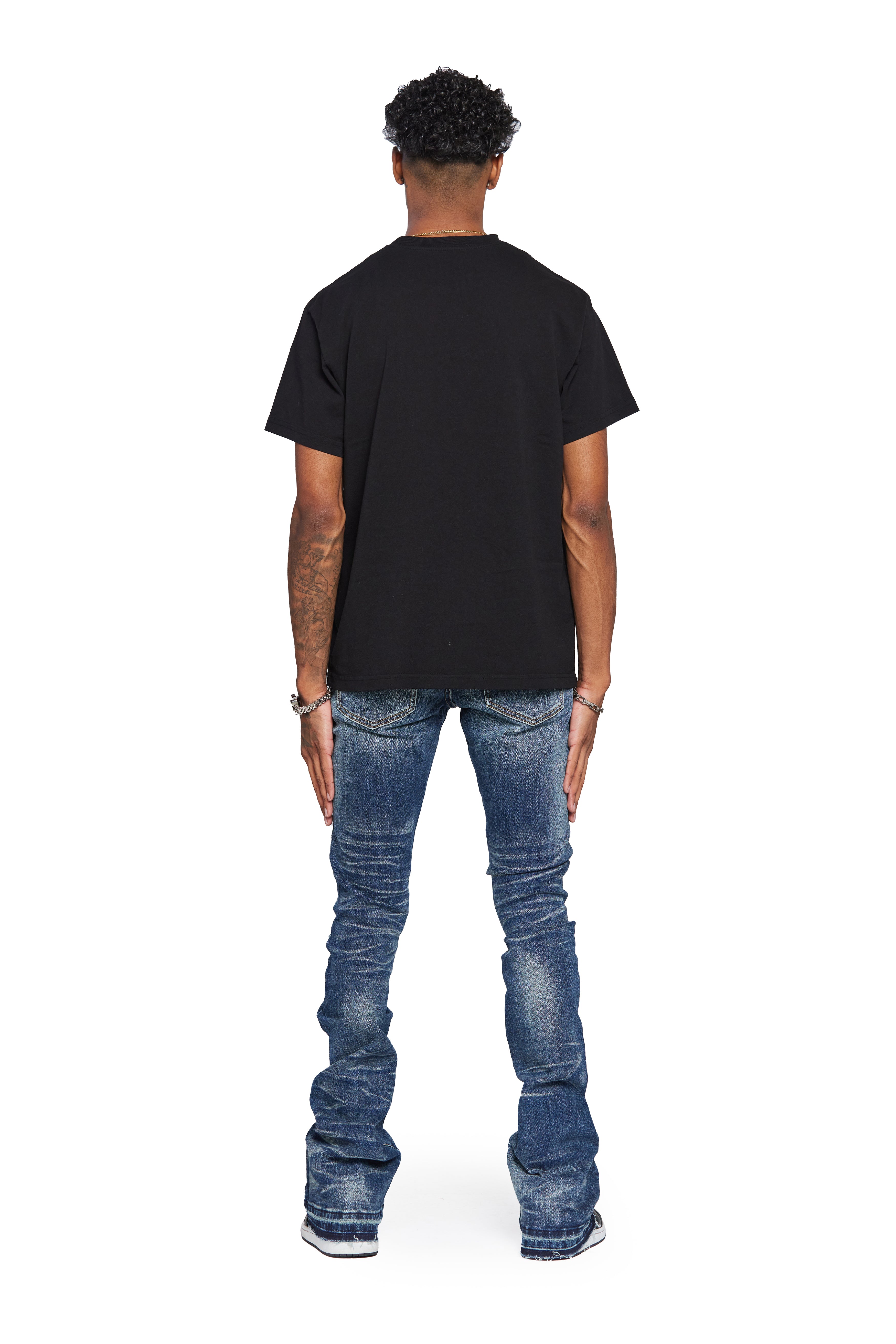 ESNTL LAB STACKED "MR. ESNTL" VINTAGE BLUE