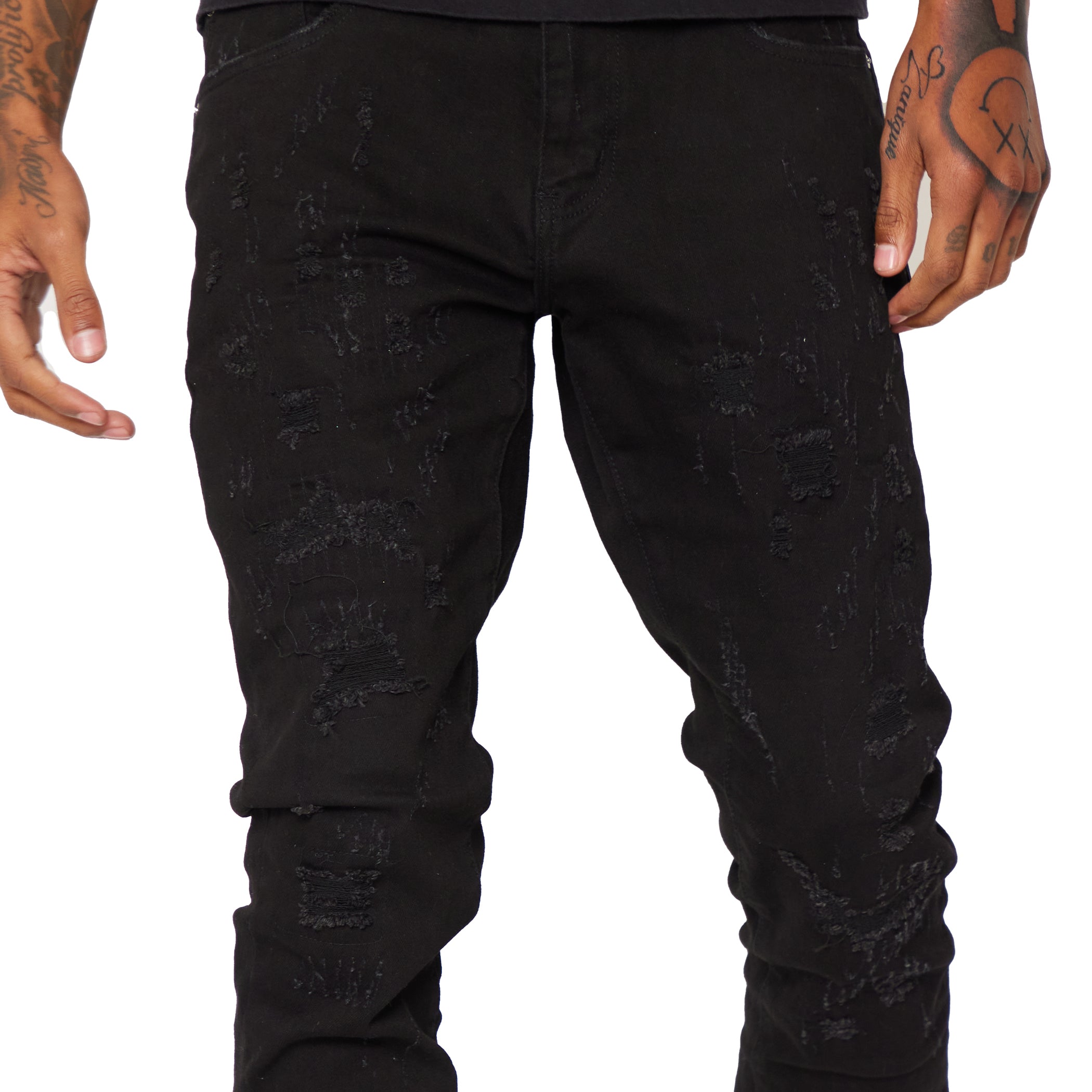 ESNTL LAB JEANS "SABER" JET BLACK