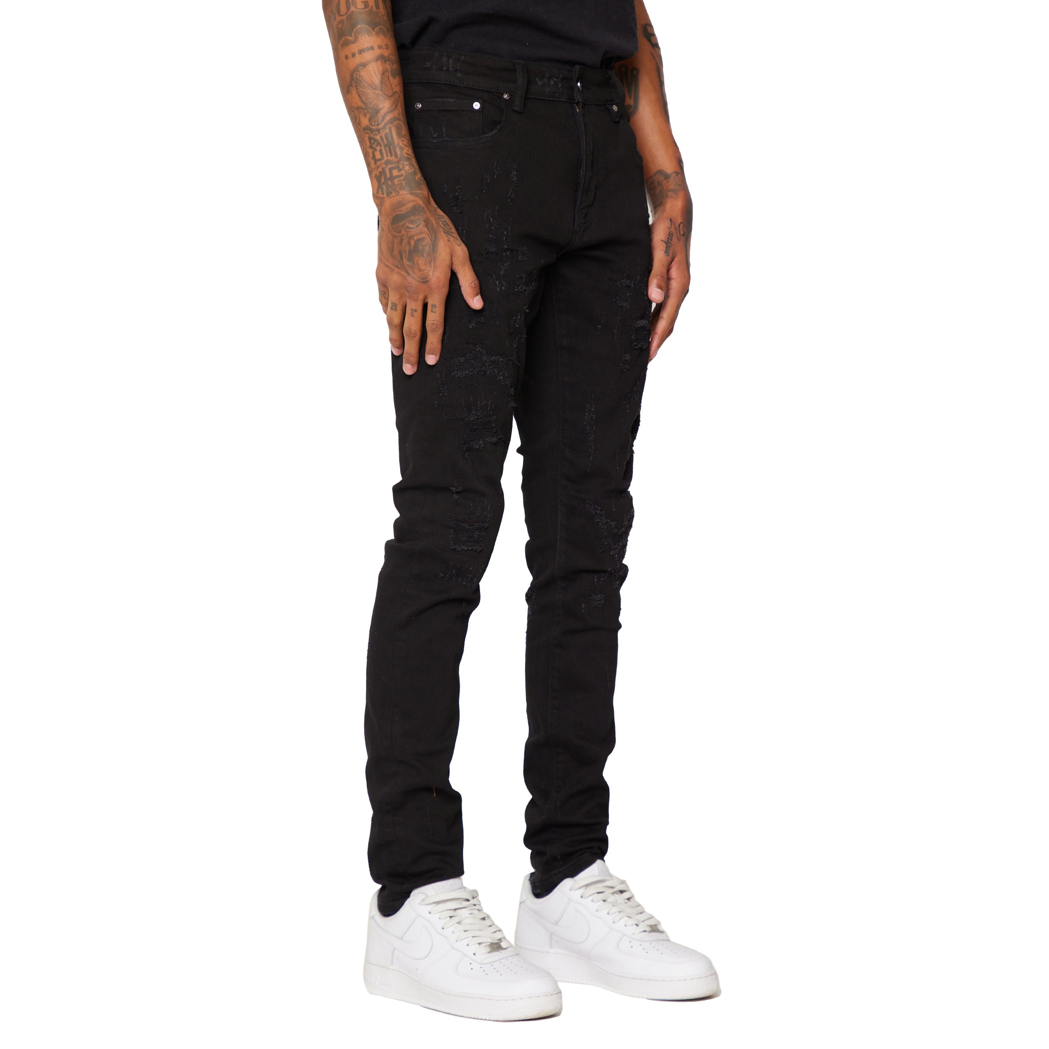ESNTL LAB JEANS "SABER" JET BLACK