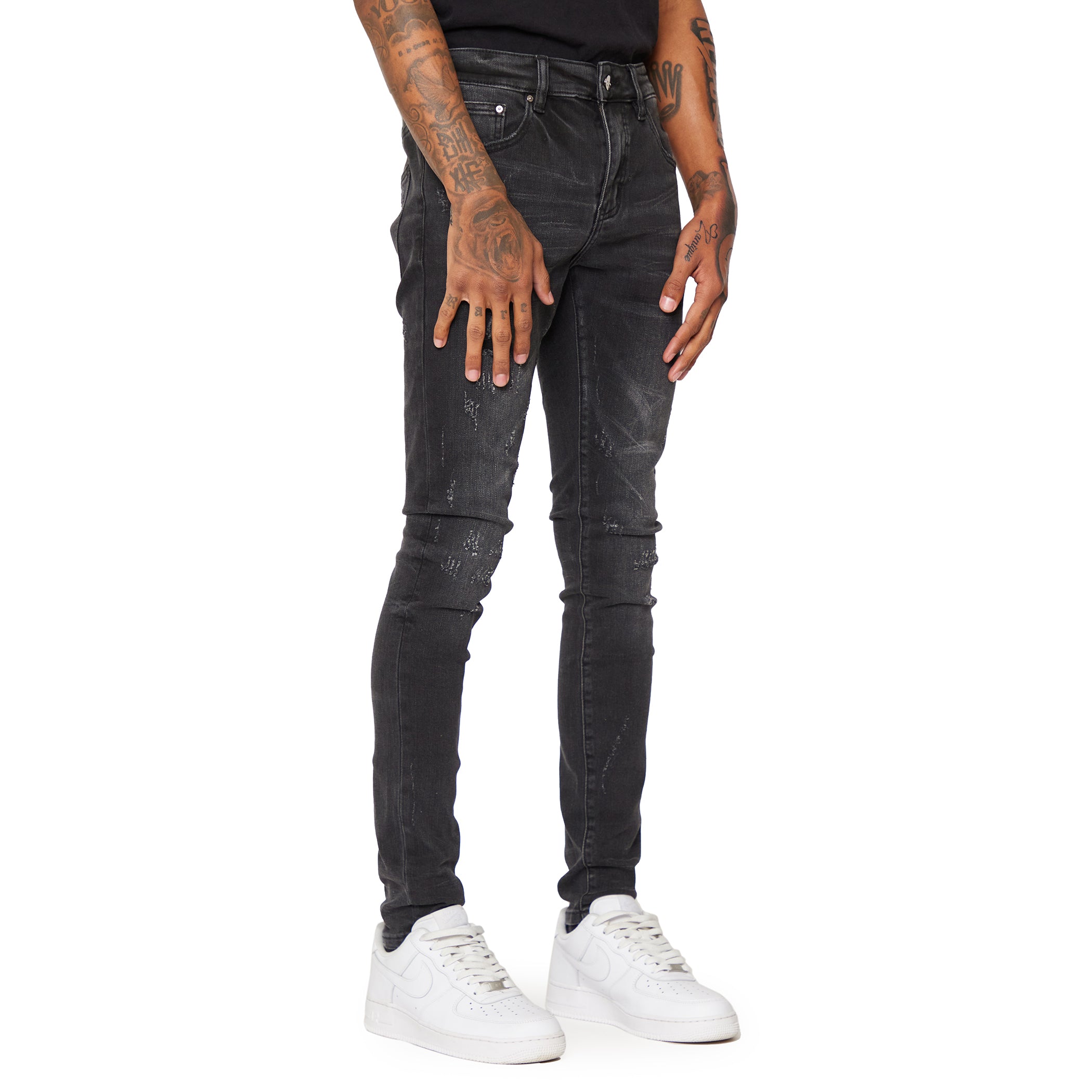 ESNTL LAB JEANS "GALAXY" WASHED BLACK