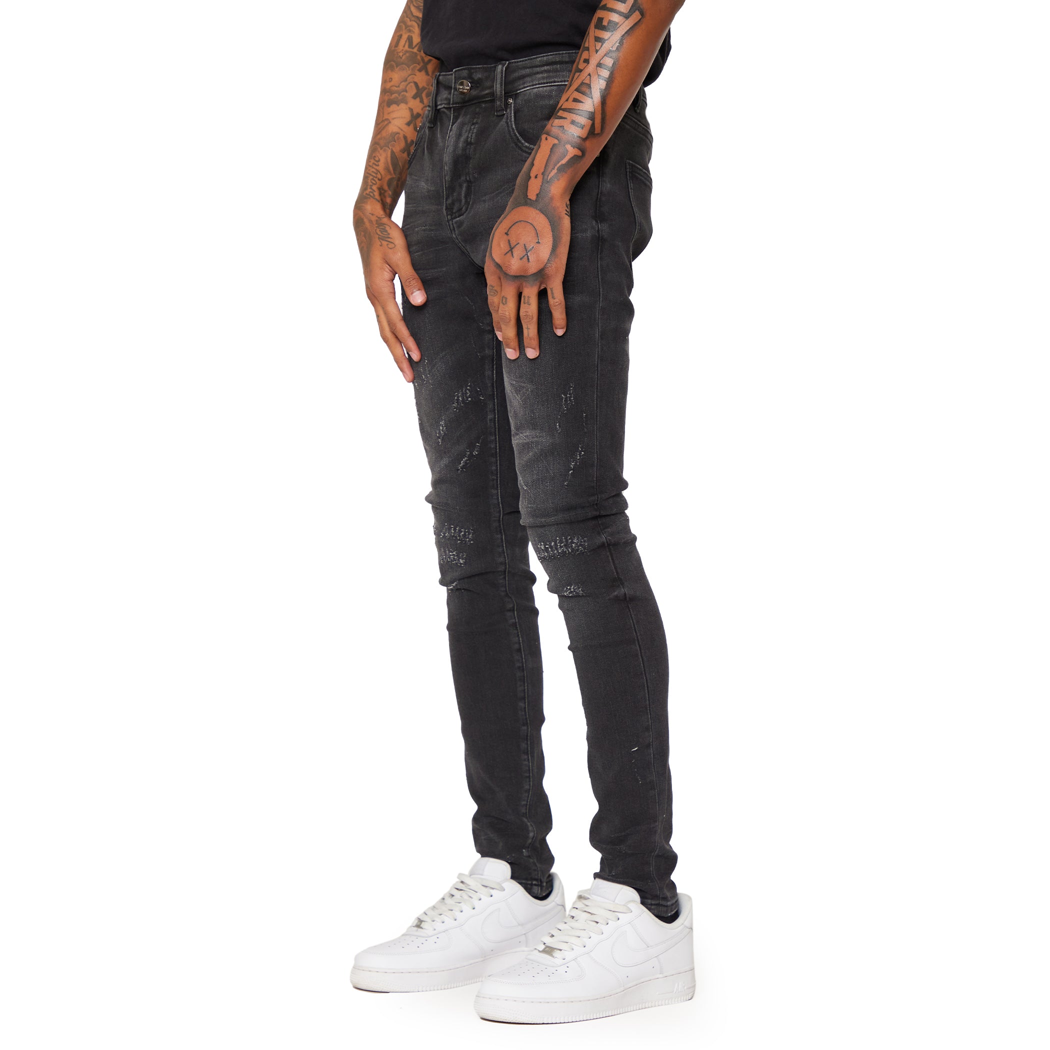 ESNTL LAB JEANS "GALAXY" WASHED BLACK