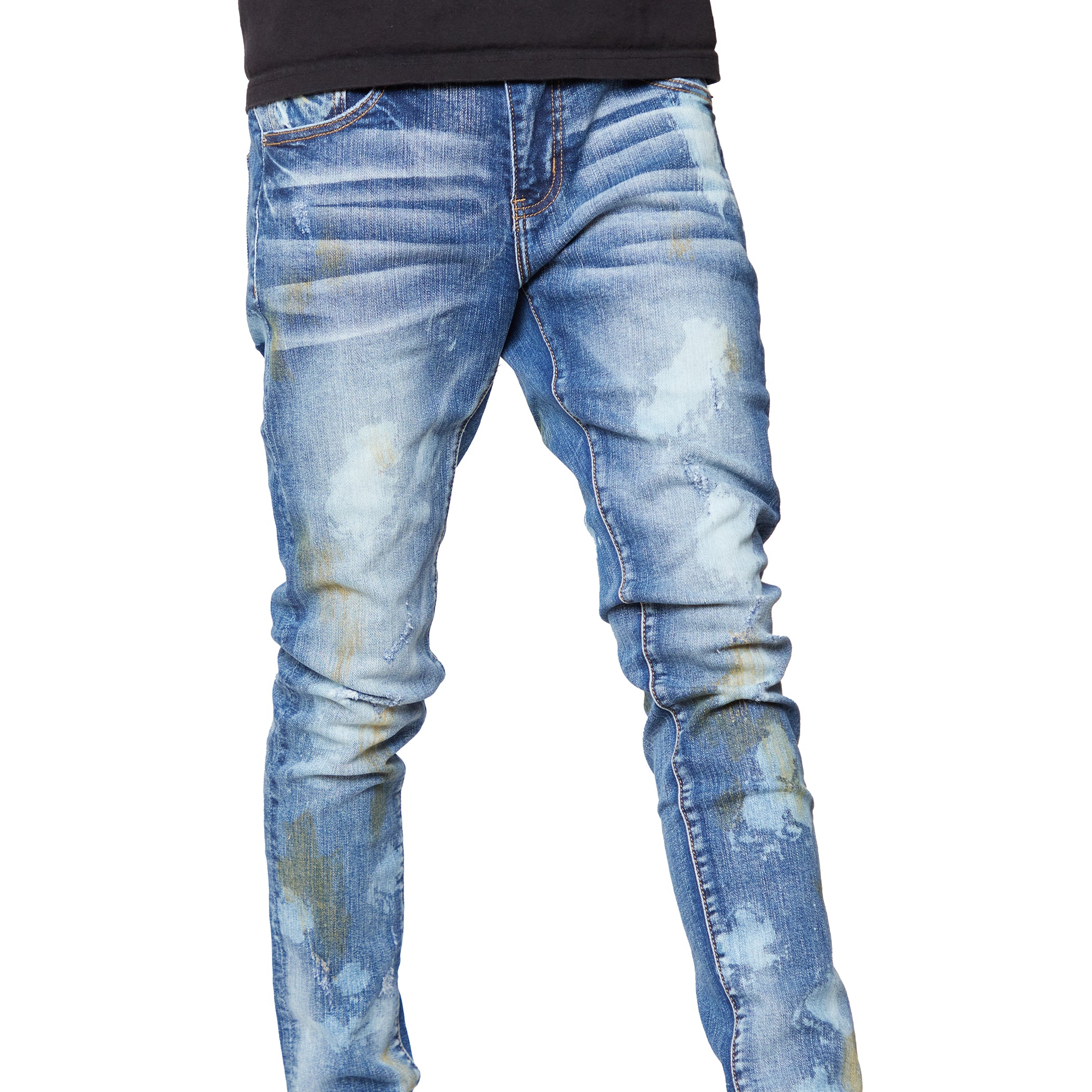 ESNTL LAB JEANS "BIOHAZARD" DARK BLUE