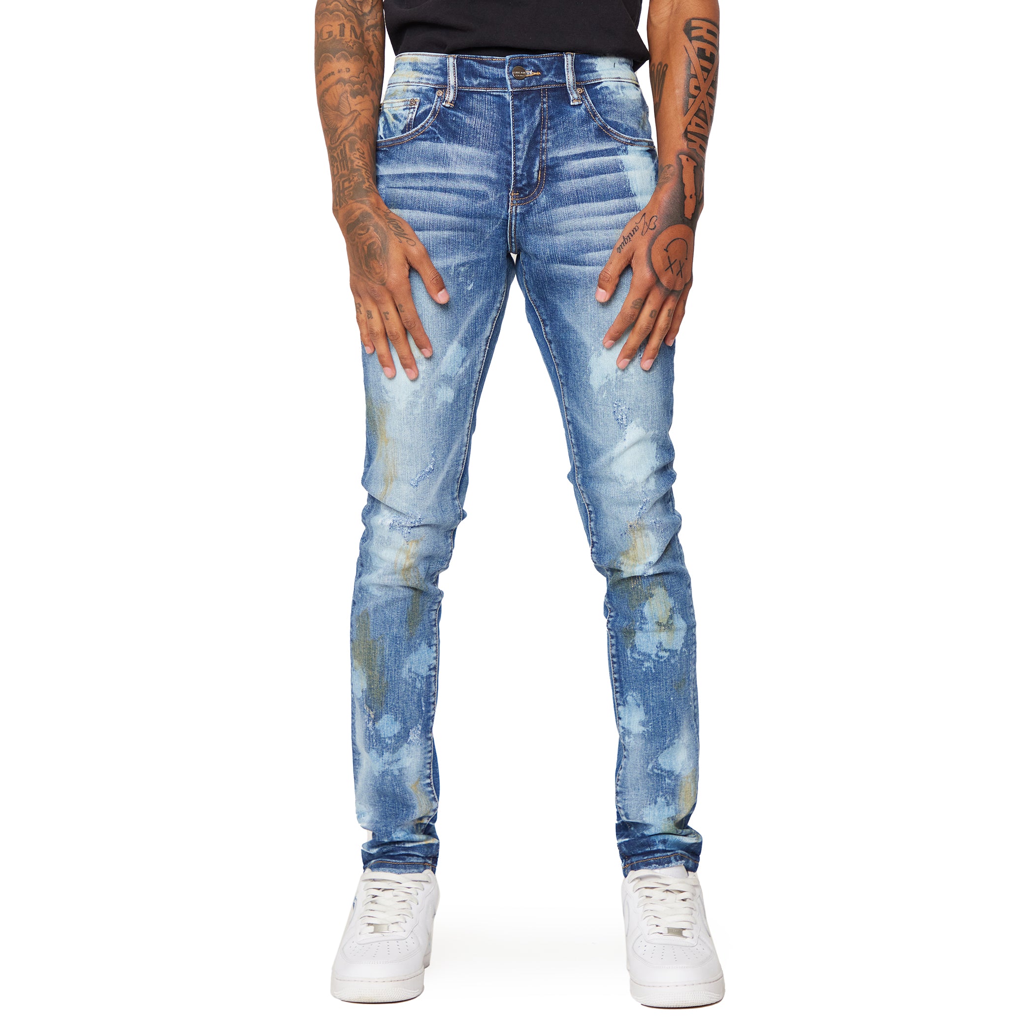 ESNTL LAB JEANS "BIOHAZARD" DARK BLUE
