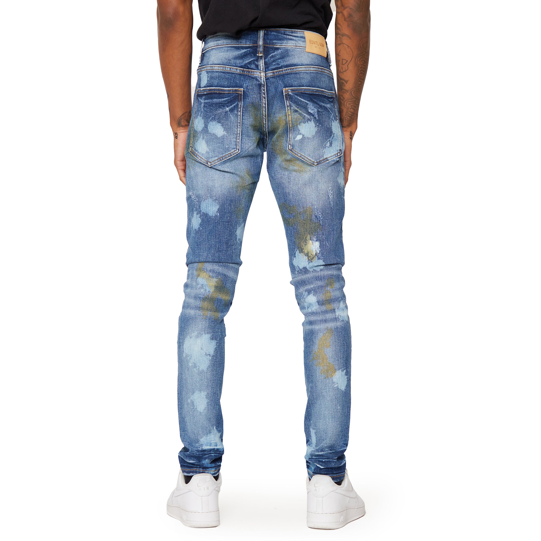 ESNTL LAB JEANS "BIOHAZARD" DARK BLUE