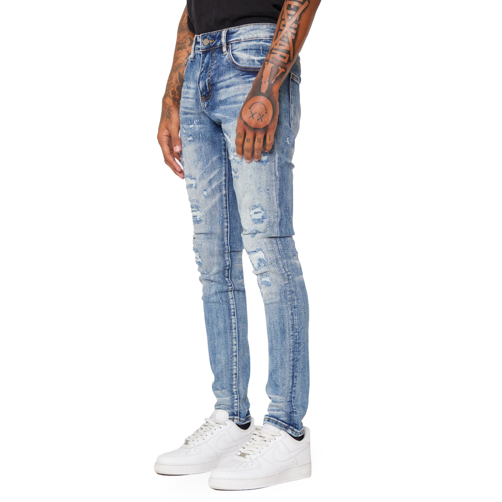 ESNTL LAB JEANS "HYBRID" DARK BLUE