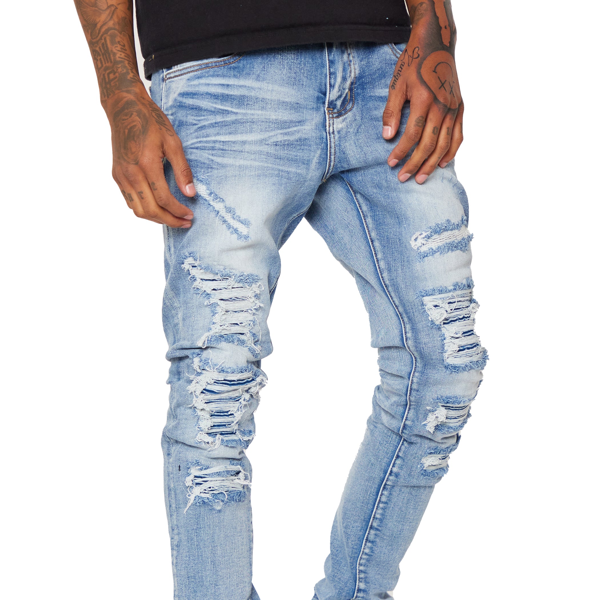 ESNTL LAB JEANS "HYDRO" LT.WASH