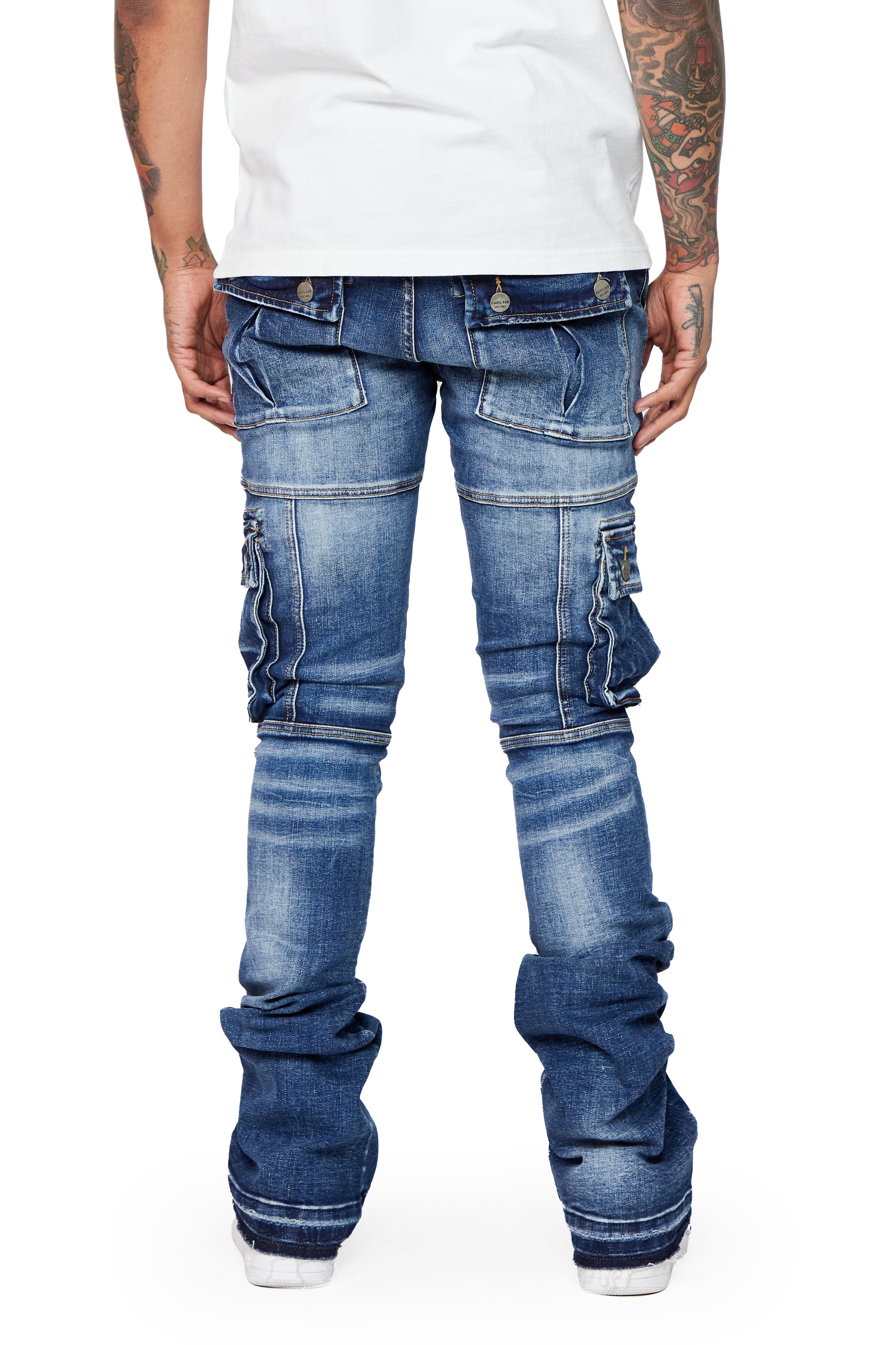 ESNTL LAB STACKED "COUGAR" DK. BLUE