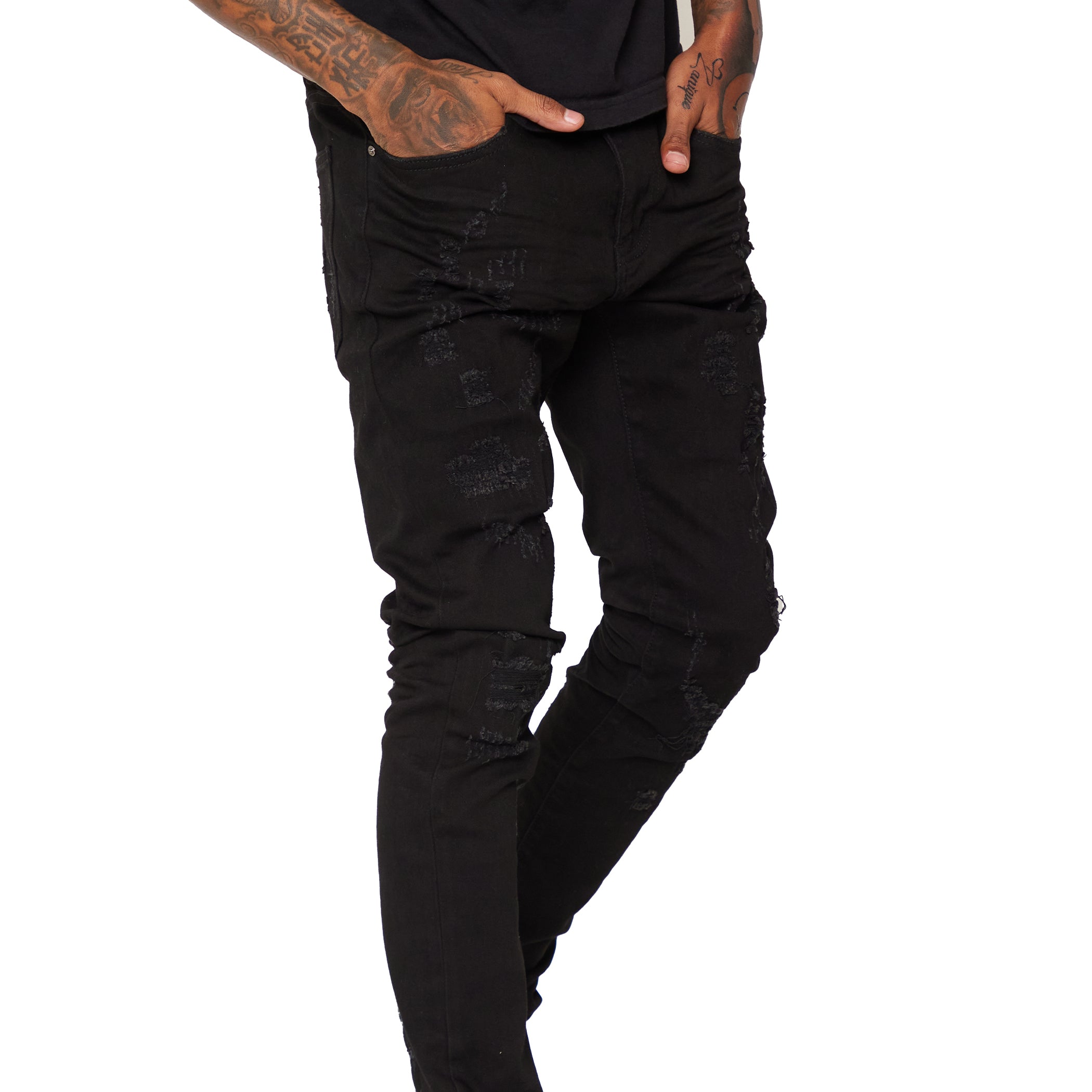 ESNTL LAB JEANS "KOMODO" JET BLACK