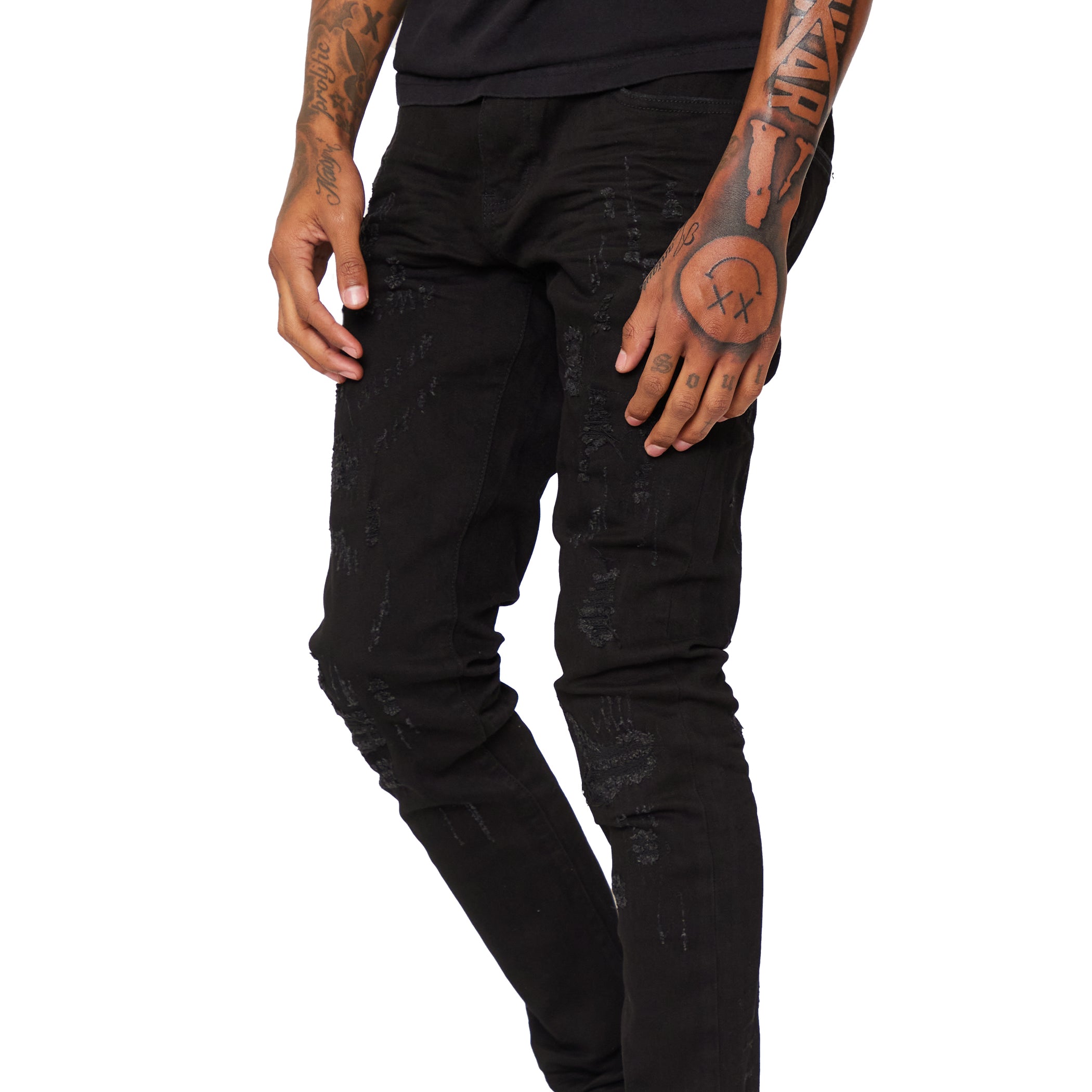 ESNTL LAB JEANS "KOMODO" JET BLACK