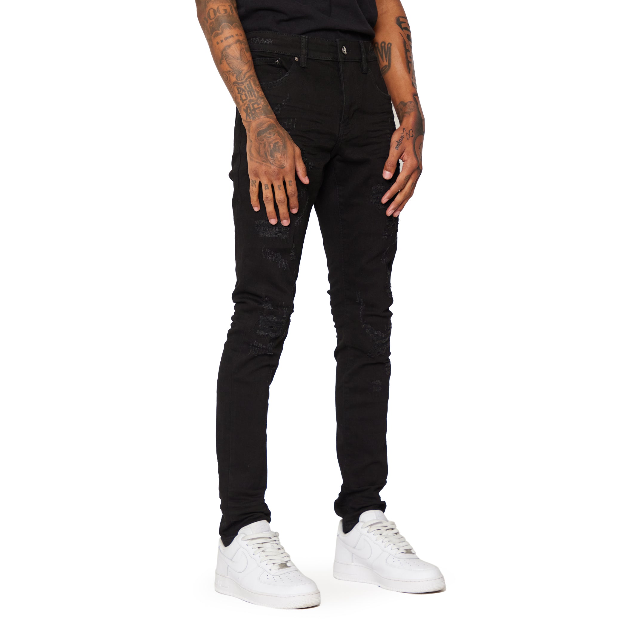ESNTL LAB JEANS "KOMODO" JET BLACK