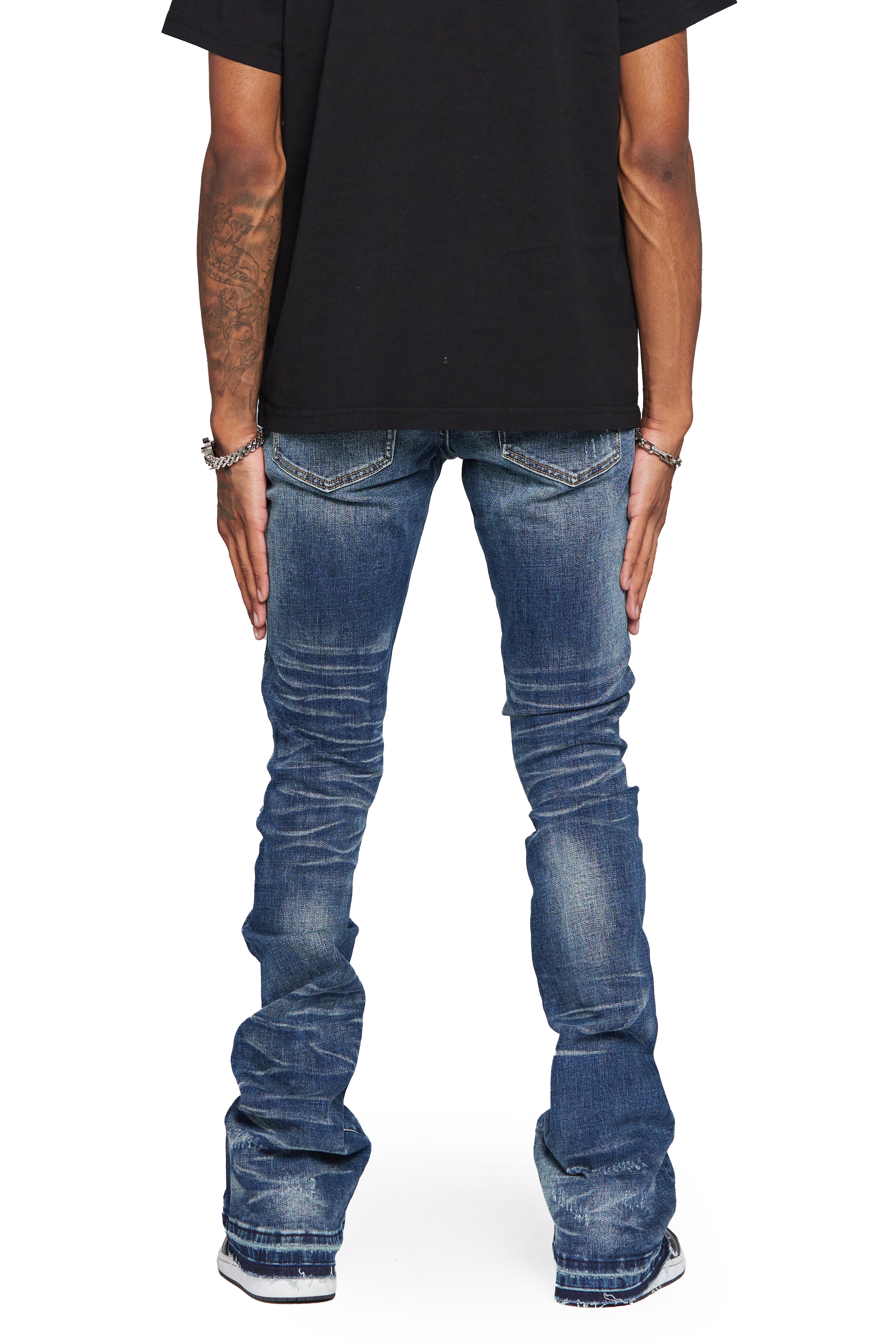 ESNTL LAB STACKED "MR. ESNTL" VINTAGE BLUE