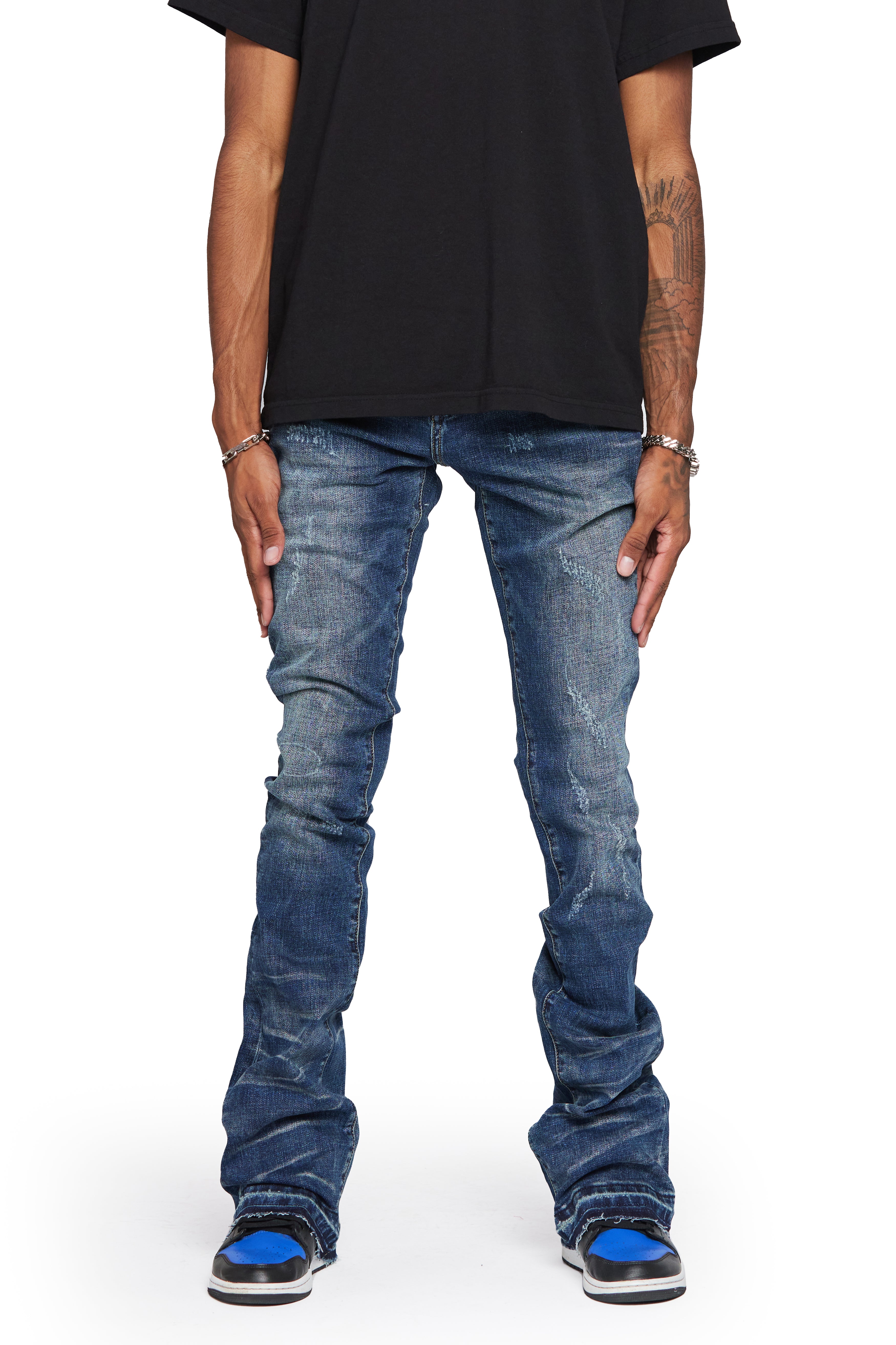 ESNTL LAB STACKED "MR. ESNTL" VINTAGE BLUE