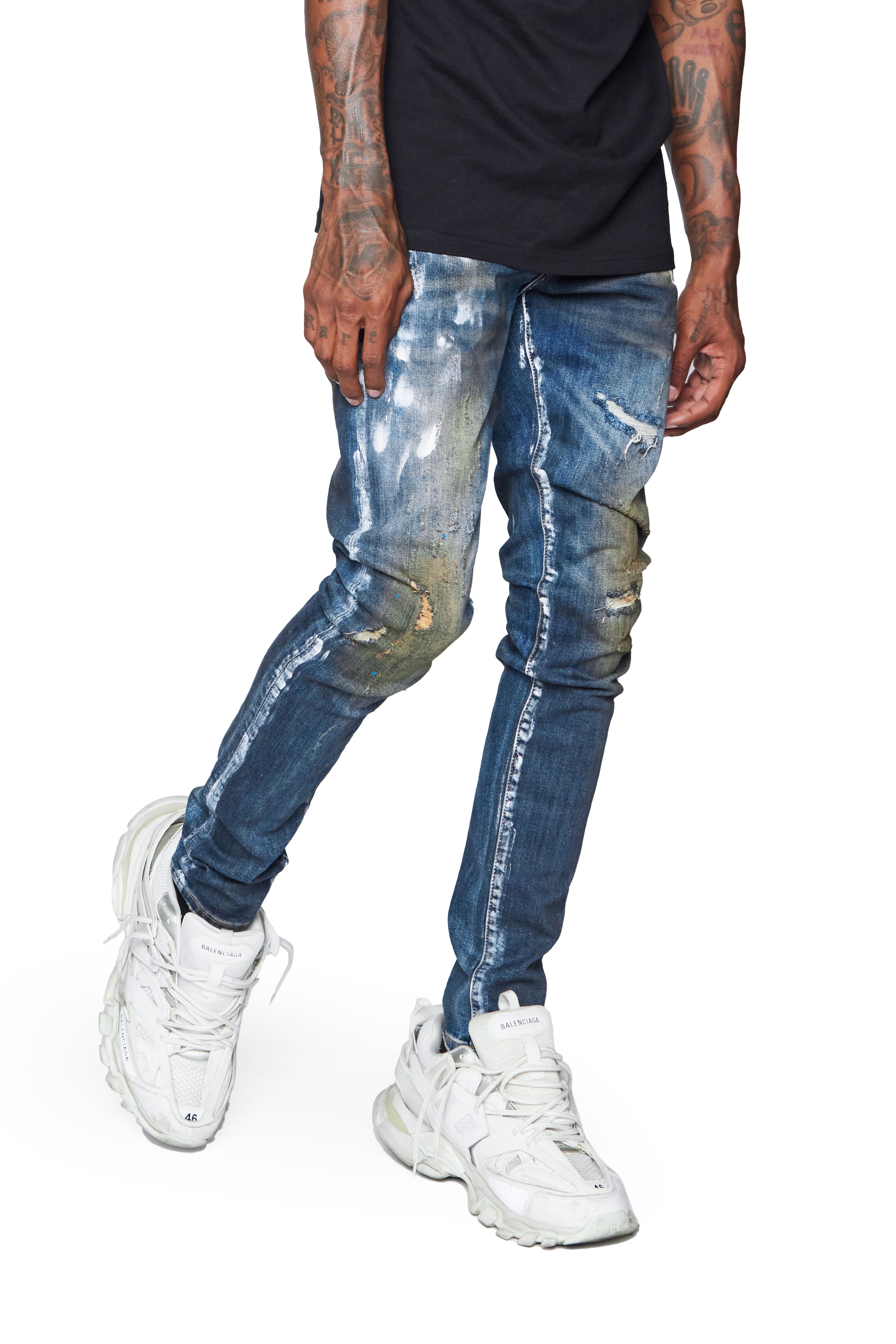 ESNTL LAB JEANS "MAJOR" DIRTY WASH
