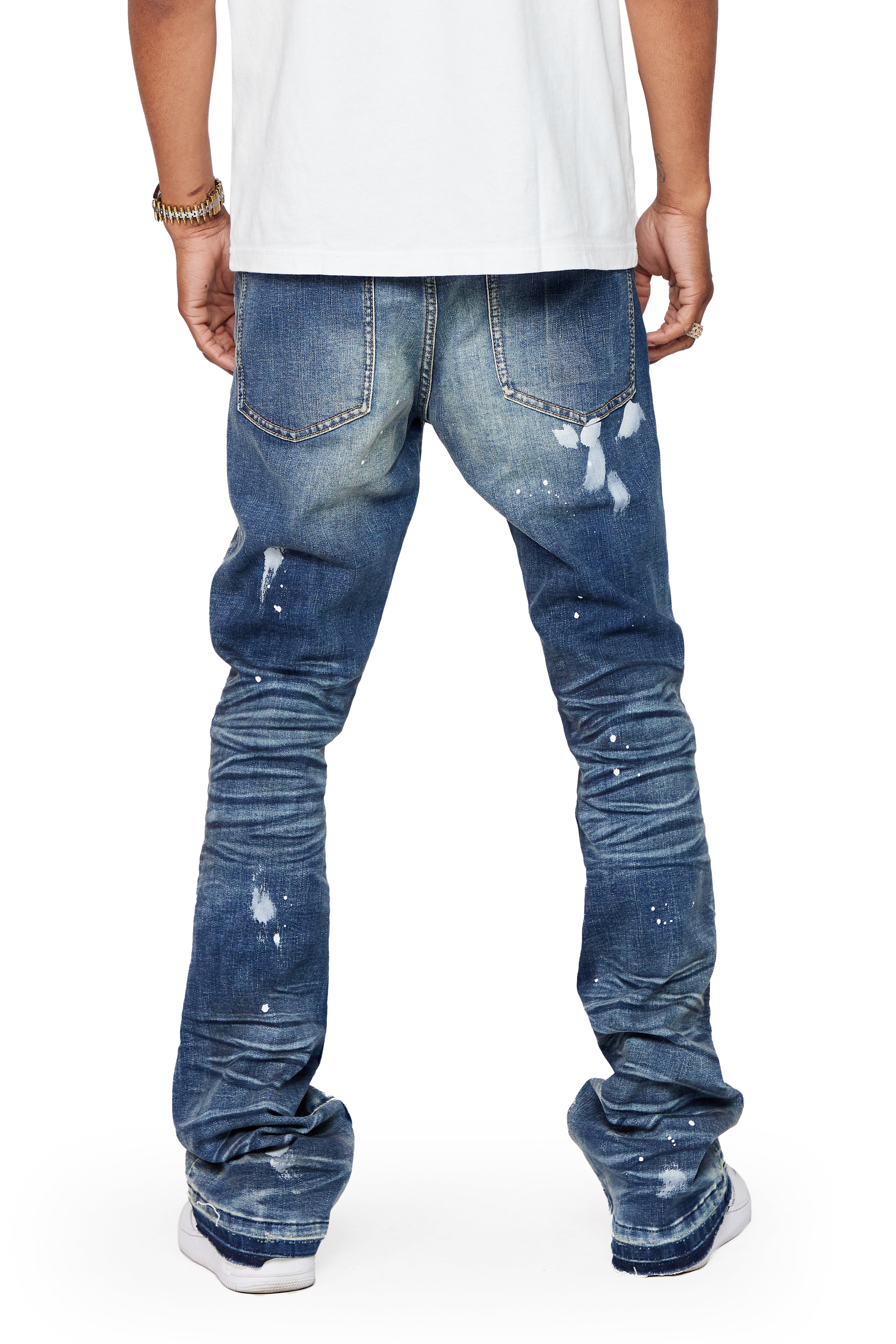 ESNTL LAB STACKED "STARDOM" DIRTY BLUE