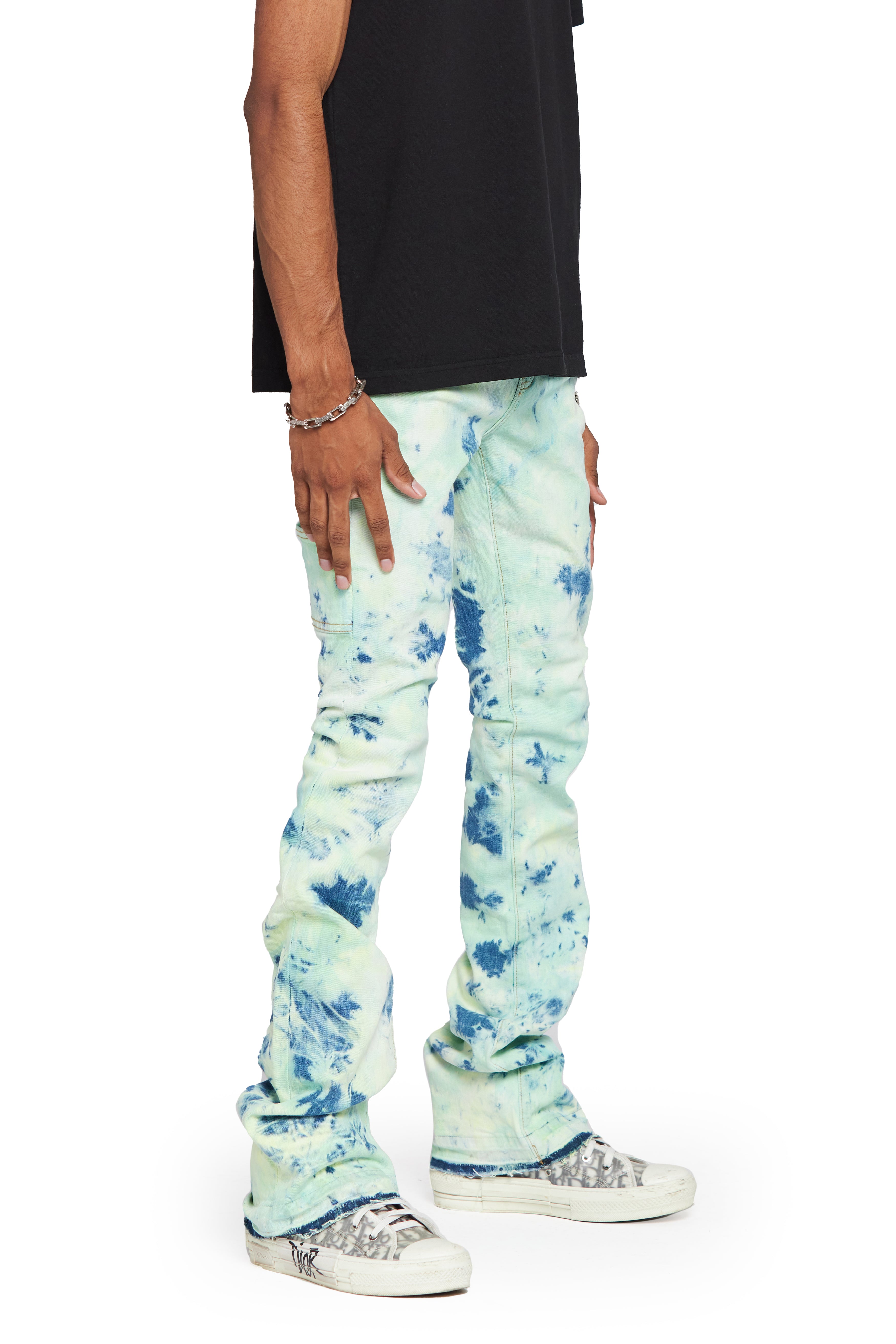 ESNTL LAB STACKED "AIRGLO" LIME GREEN