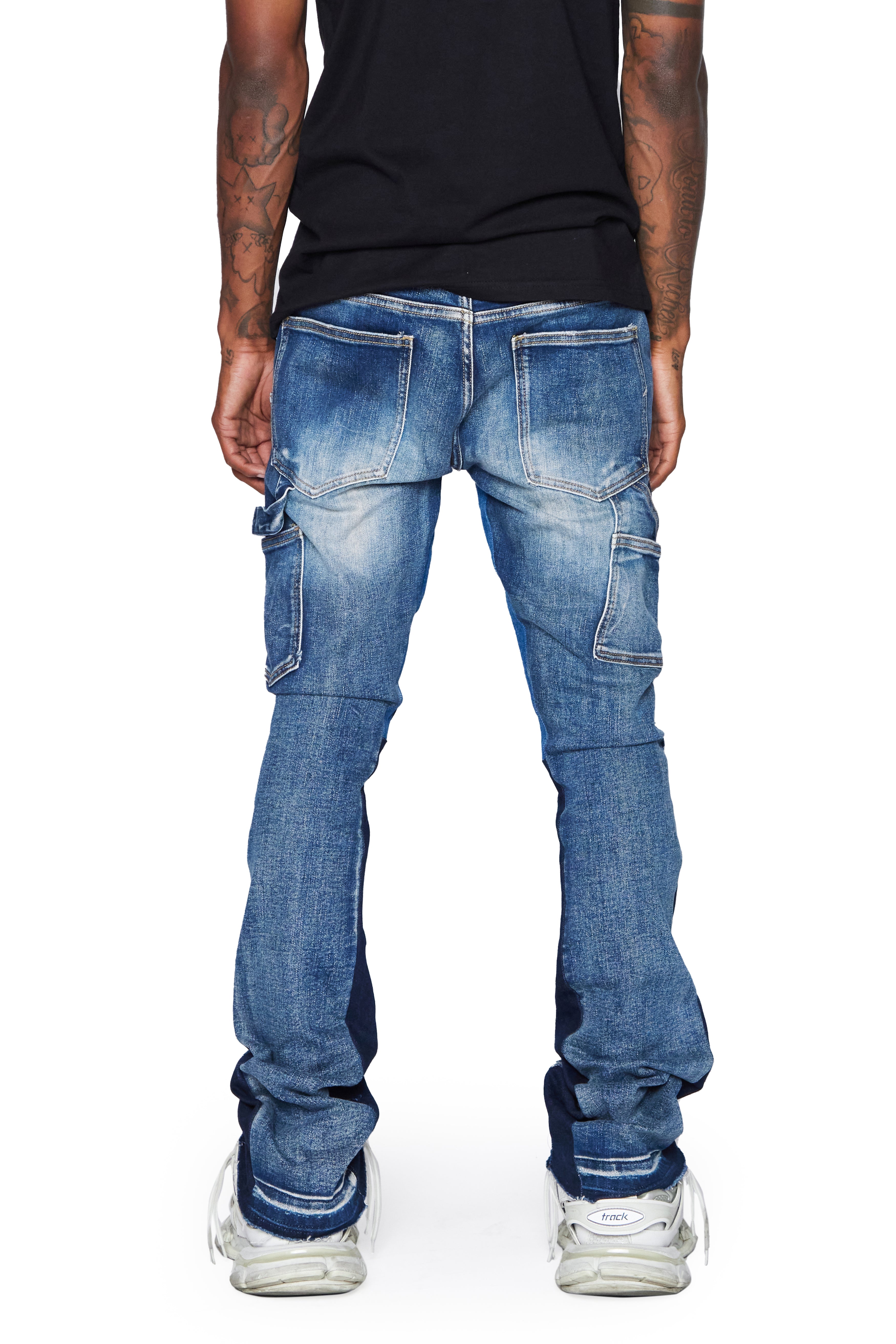 ESNTL LAB STACKED "NAEDIZEL" DK BLUE