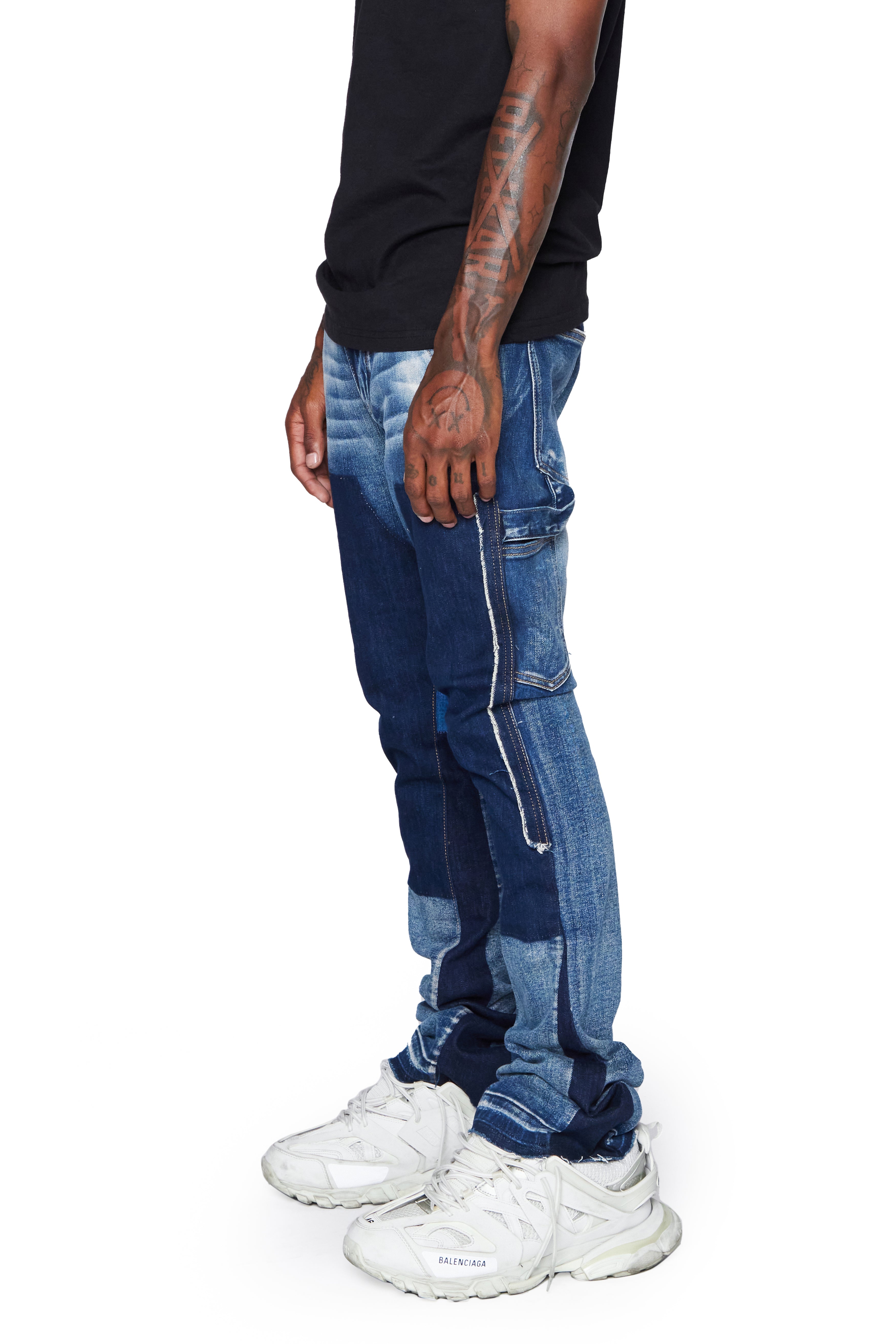 ESNTL LAB STACKED "NAEDIZEL" DK BLUE